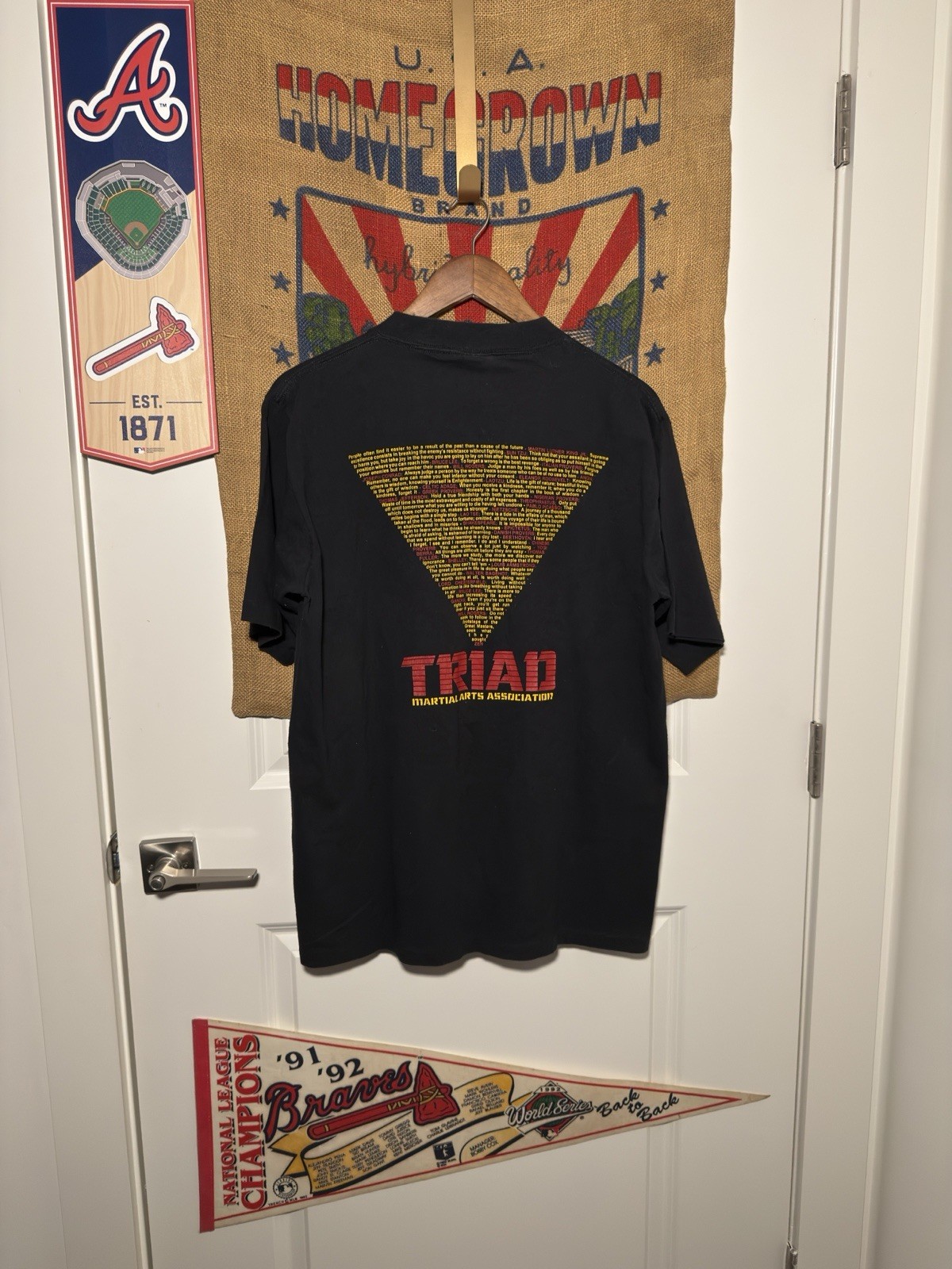 Vintage 90s Triad Martial Arts “Quotes” T-Shirt AllSport Tag Size Large