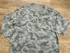 Free Fly Mens Camo Print Performance Bamboo Long Sleeve T Shirt Lightweight Sz M