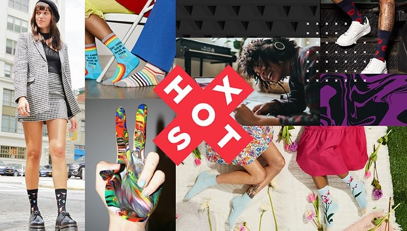 Hotsox Womens Rainbow Pride Bundle 8 Pack, Multi-Colored, Womens 4-10 gallery