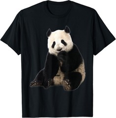 Cute Black And White Panda Bear – I Love Animal Bears T-Shirt