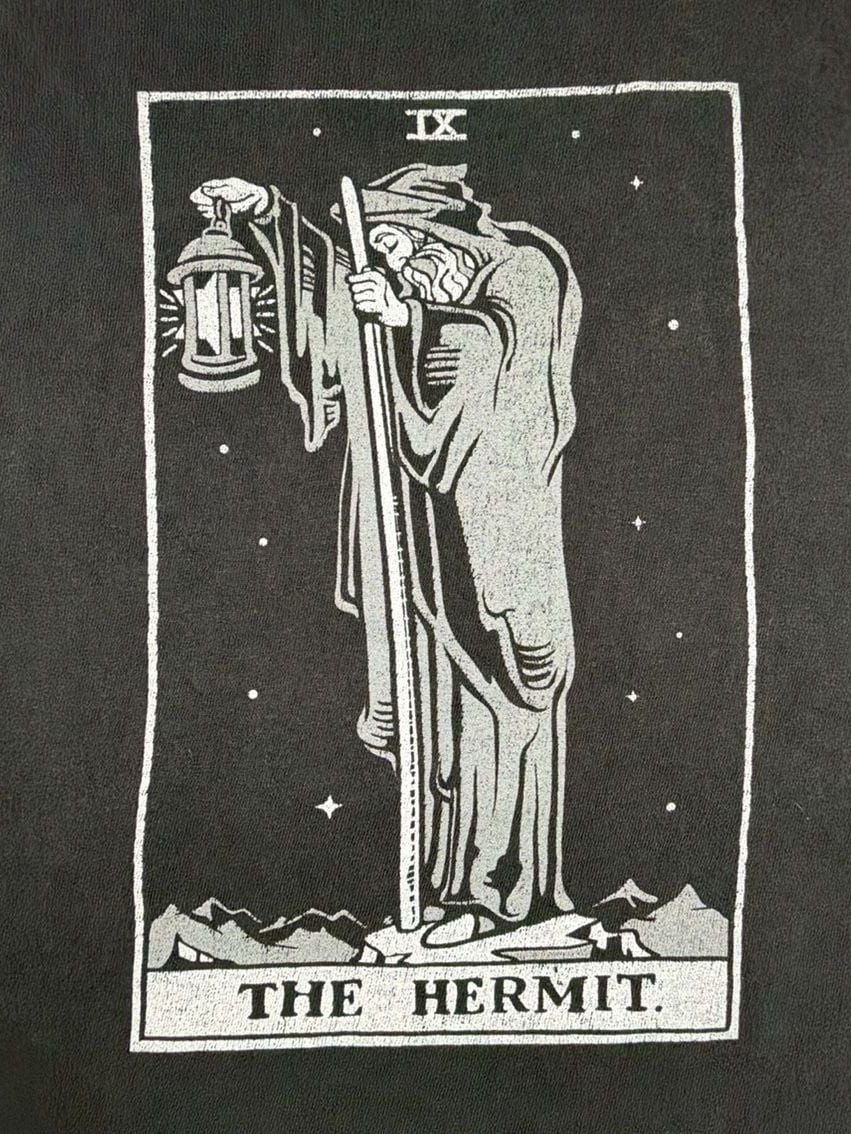 Delta Pro Weight The Hermit Tarot Card Graphic T-Shirt