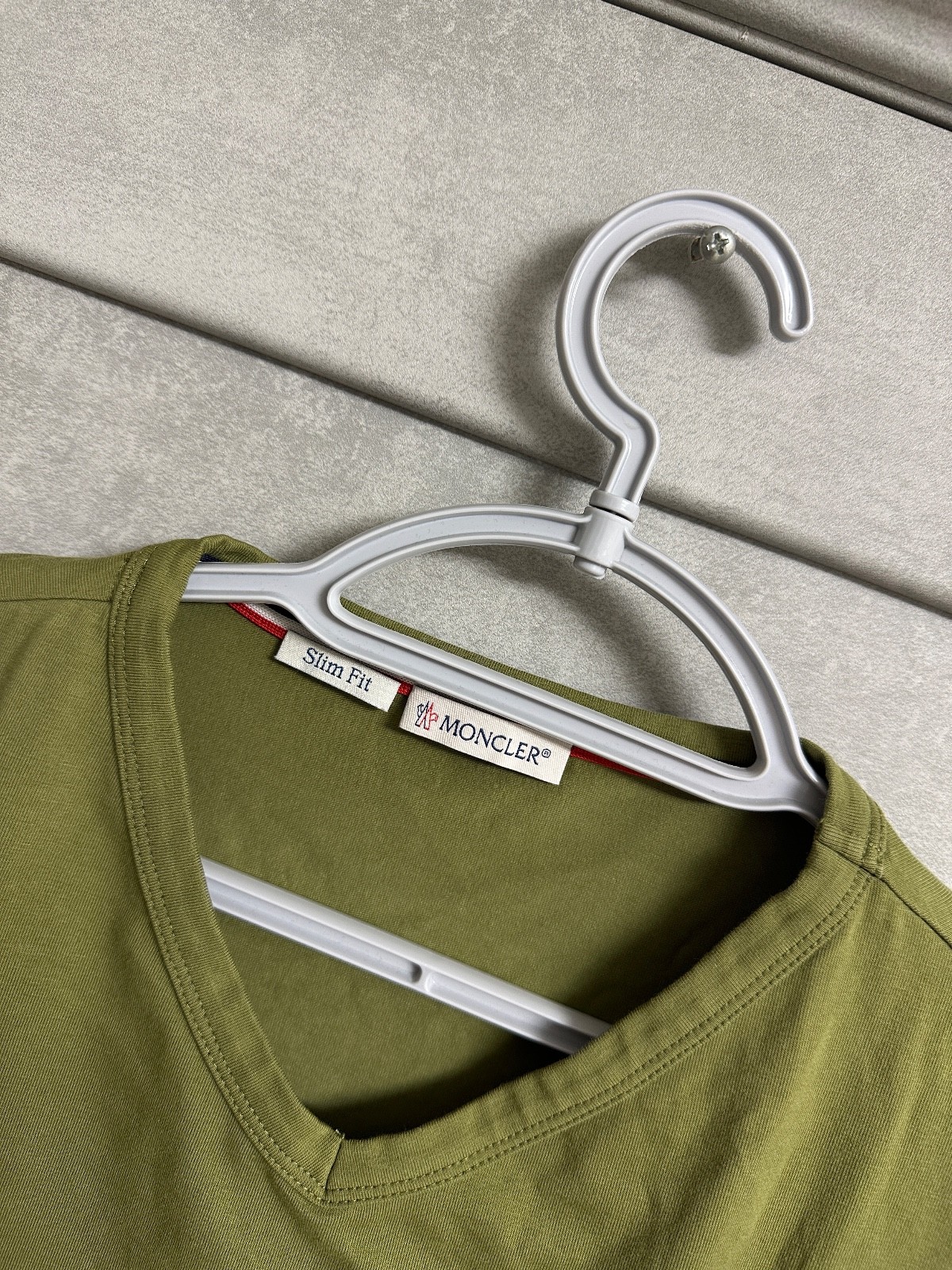 Moncler Authentic Shirt Mens Size L Olive gallery