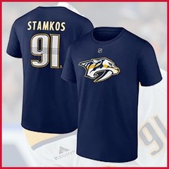 🔥FASTSHIP – Steven Stamkos #91 Nashville Hockey Team Name & Number Full Size