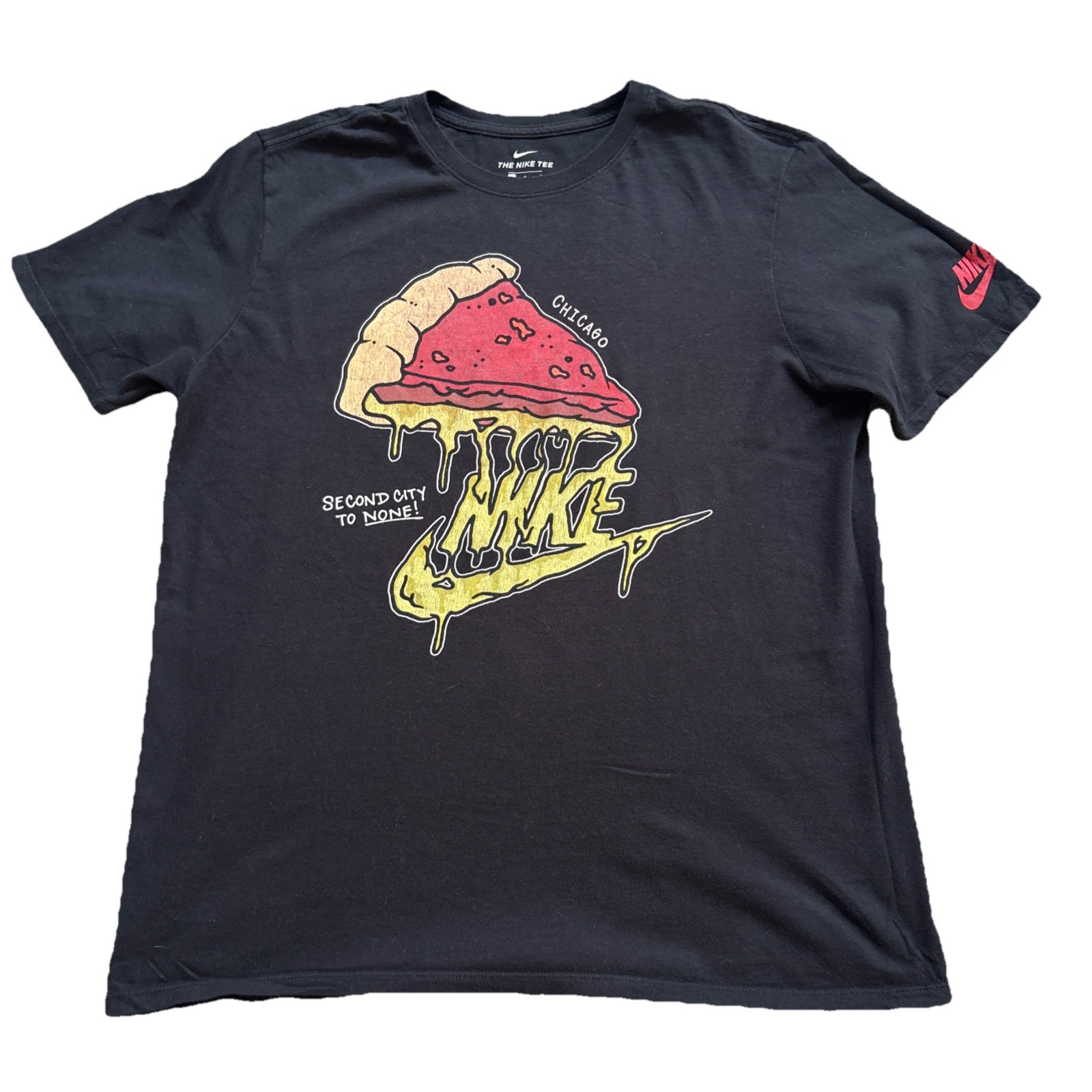 The Nike Tee Chicago Second City to None Men's Print Black T-Shirt Size Large gallery