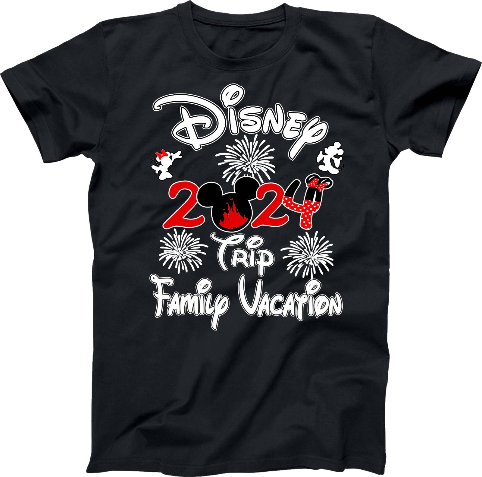 Disney Family Vacation 2024 fire works, Mickey, Minnie, Family Trip, Squad gallery