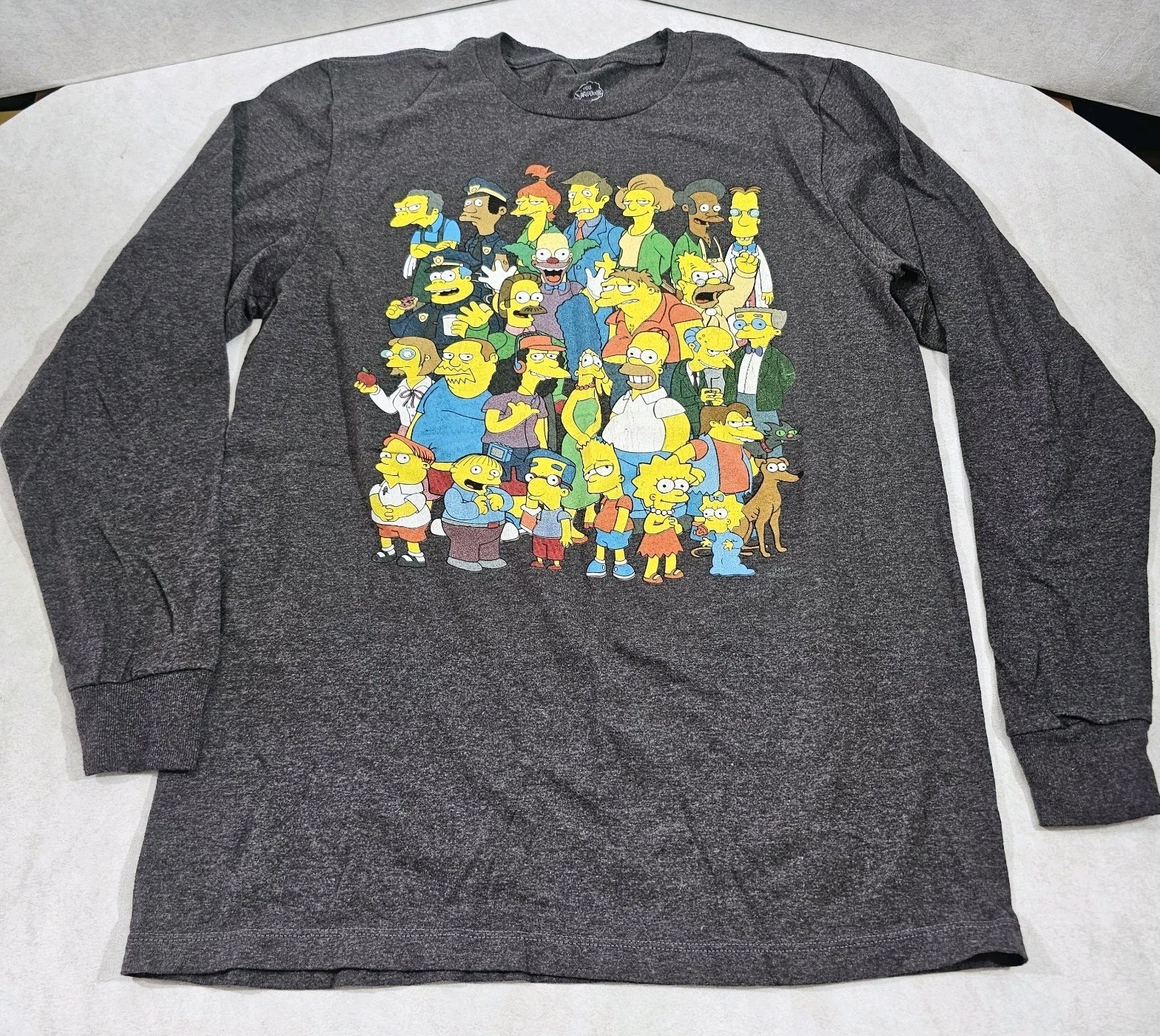 20th Century Fox The Simpsons Character Community Adult Medium Long Sleeve Shirt