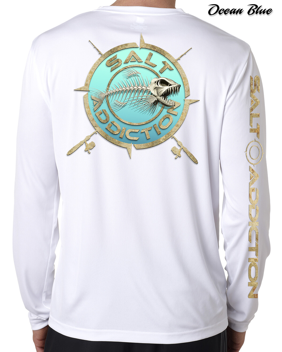 Performance fishing t shirt Salt Addiction long sleeve apparel saltwater uv 50+ gallery