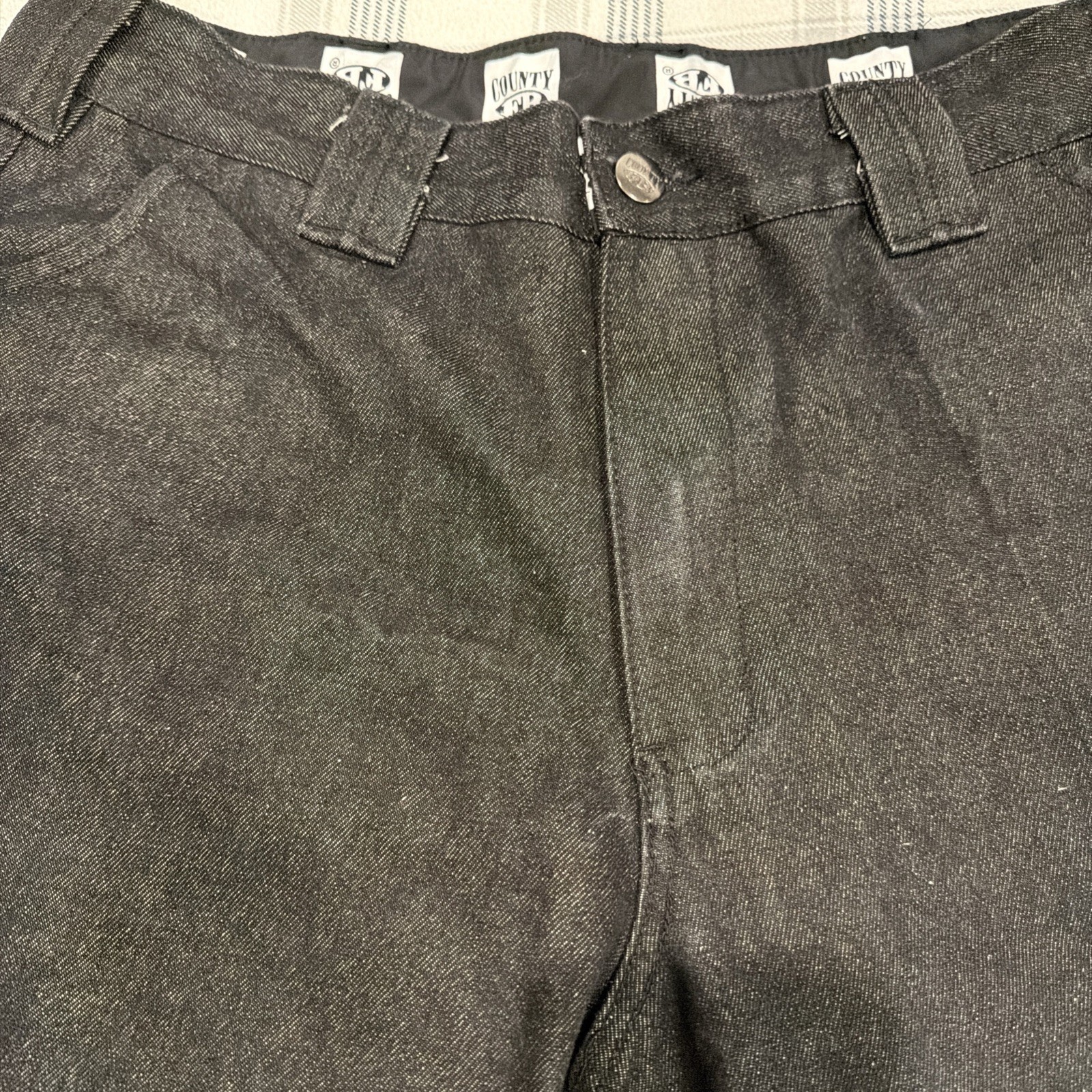 FB County Denim Jeans Cargo 38x30 (36x28) Black Casual gallery