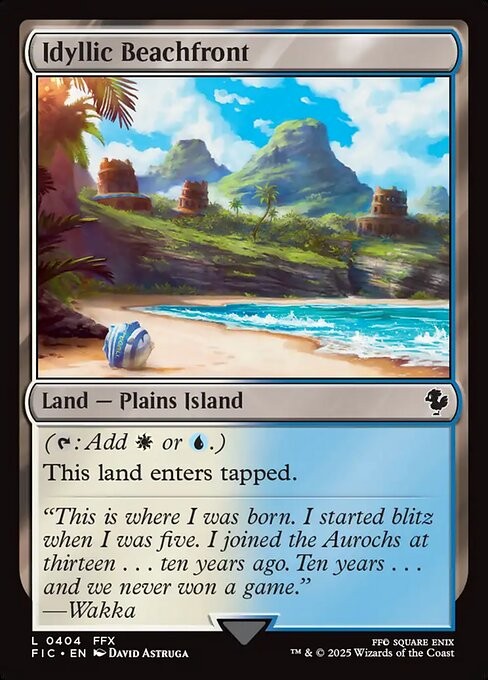 (x4) Idyllic Beachfront 404 Play Set L Normal FIC MTG NM