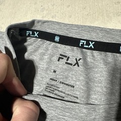 FLX Men’s SZ Medium Stretch Crewneck Urban Commuter Shirt Grey Soft Wicking