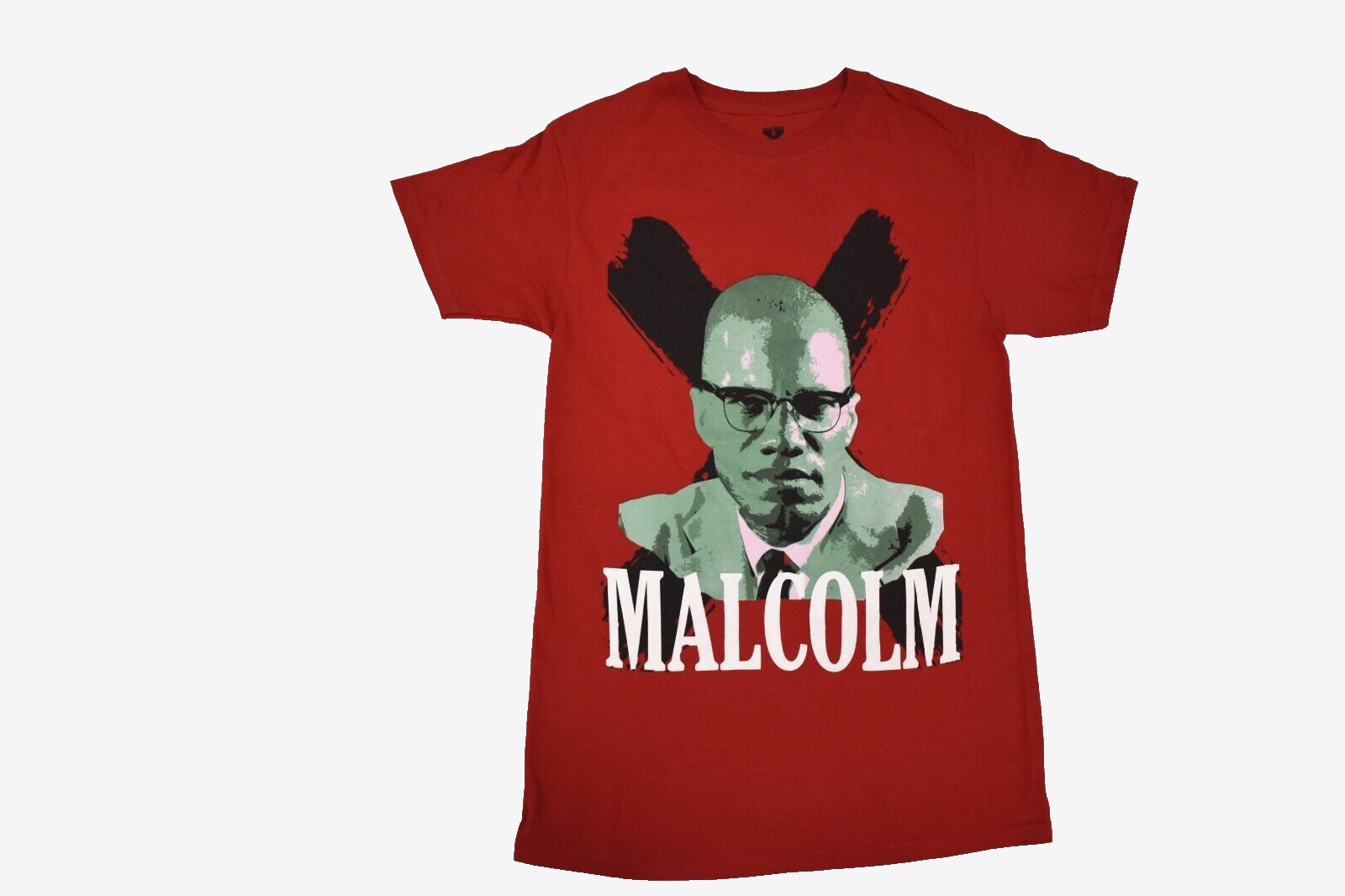 Malcolm X Mens Malcolm X Official Merchandise Red Graphic Shirt New S, M, L gallery