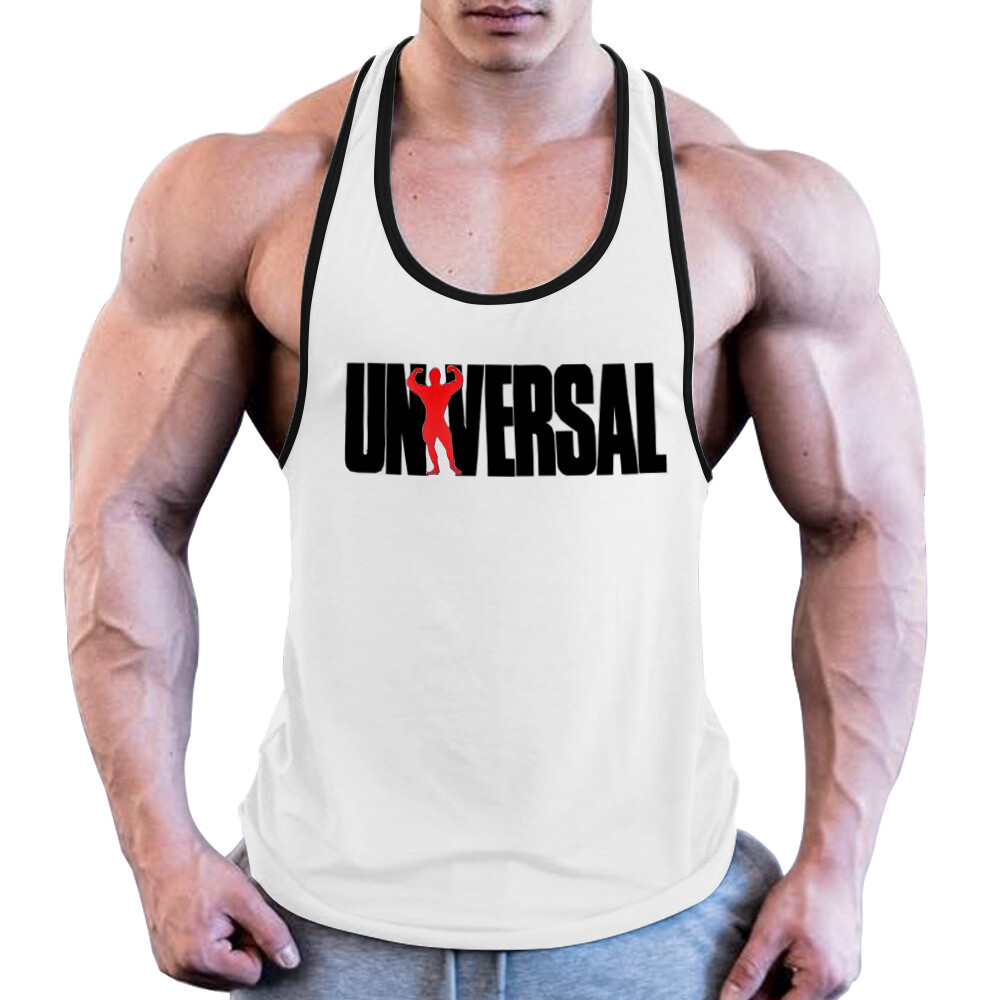 NEW Universal Men Gym Bodybuilding Tank Top Stringer Fitness Shirt VEST gallery