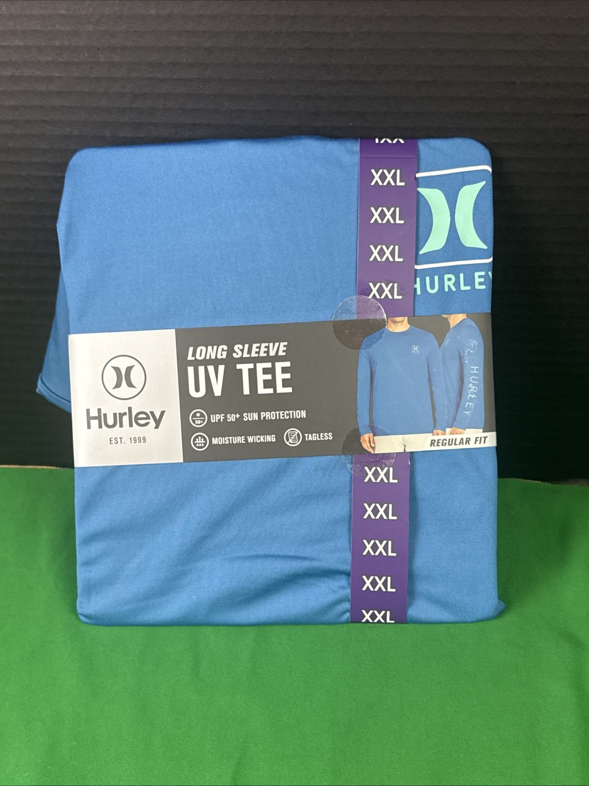 Hurley Men's Sunny Side Hybrid Stretch UV T-Shirt Size XXL Blue gallery
