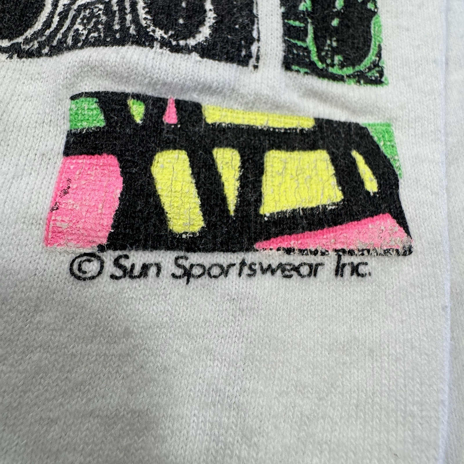 Vintage T Shirt Men Dual Double Side Single Stitch USA Tiki Beach Surf 90s Neon gallery