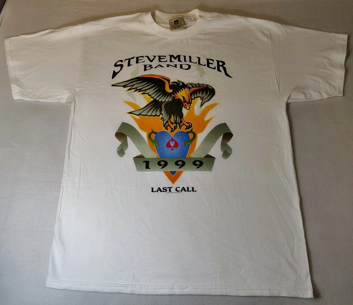 Vintage 90s Steve Miller Last Call Double Sided Concert Tour Shirt Adult Size XL