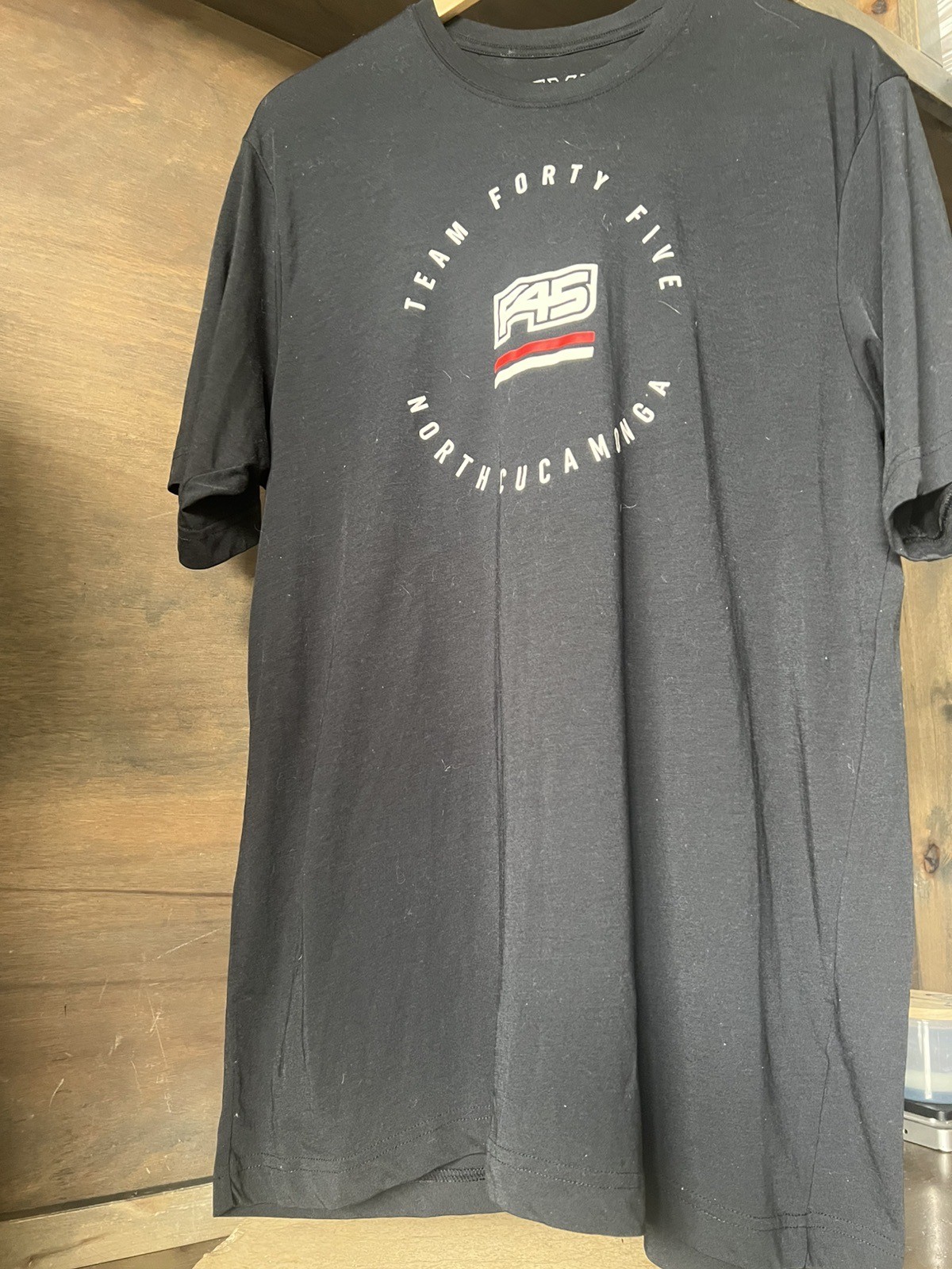 Rancho Cucamonga California CA T-Shirt F45 WORK OUT SHORT SLEEVE SIZE XL BLACK gallery