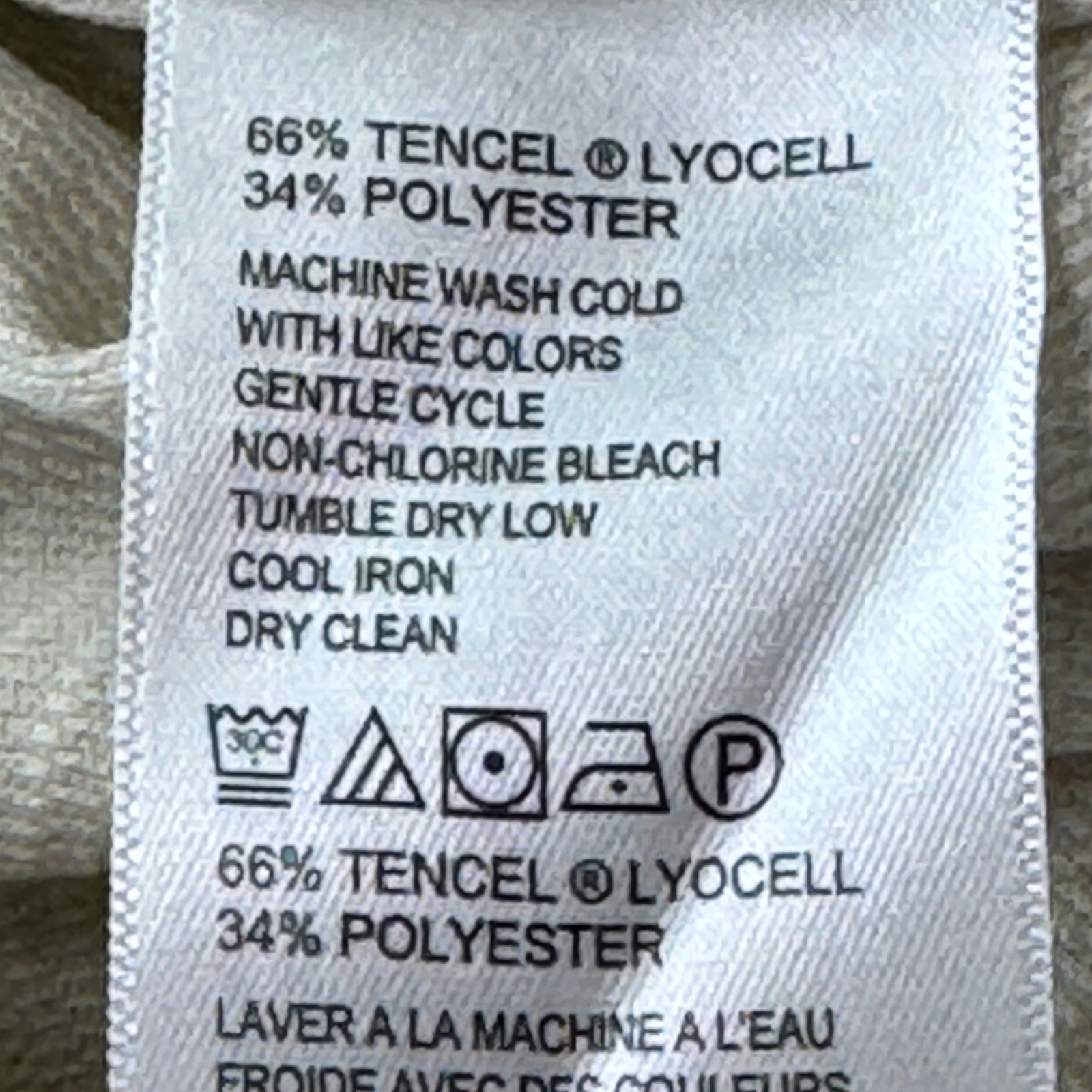 Tommy Bahama Mens L/G Beige Tencel Polyester Short Sleeve T Shirt Beach Casual gallery