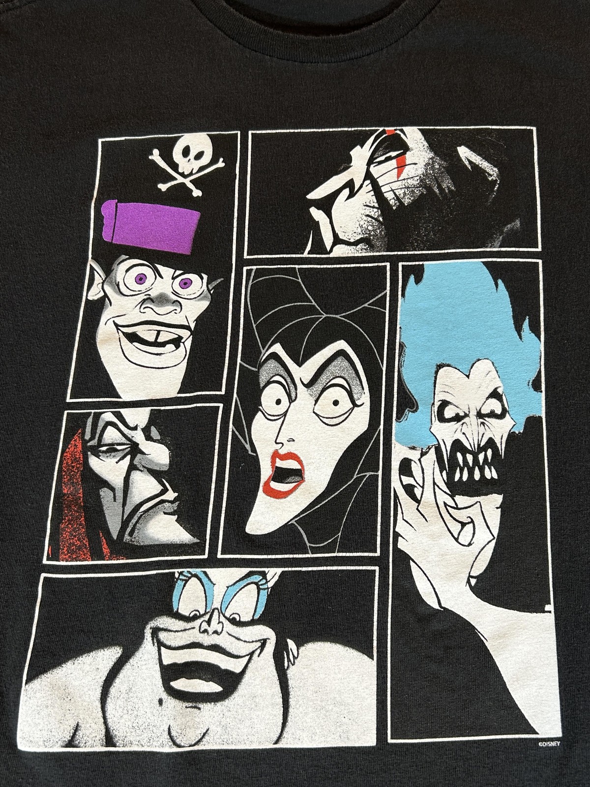 Vintage Disney Villains Shirt Mens Large Black Graphic Cartoon Short Sleeve Tee gallery