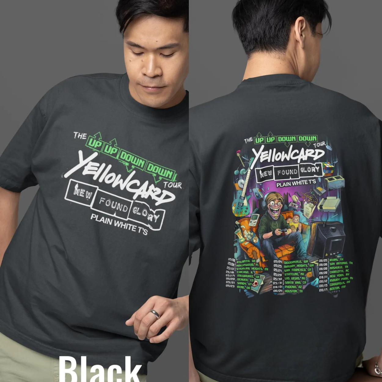 Yellowcard New Found Glory 2026 Tour Graphic T Shirt gallery