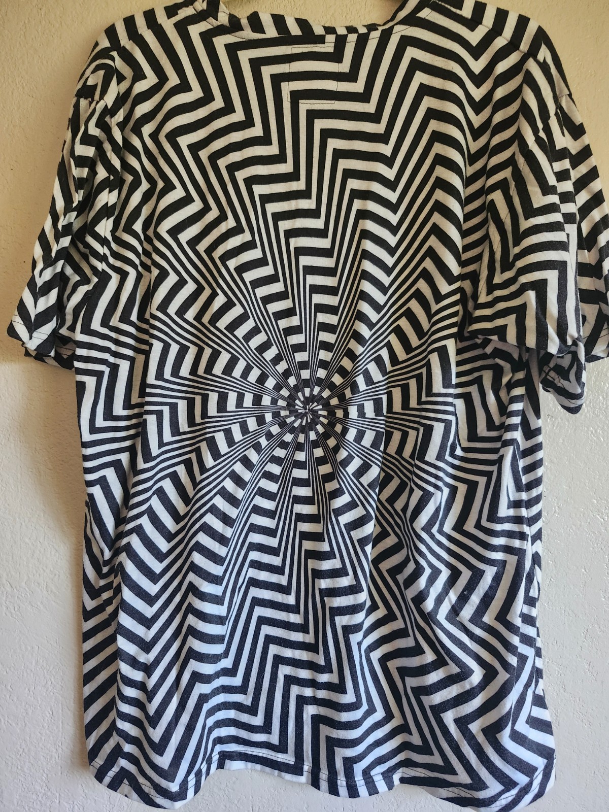 CaLightoScope x Corey Divine Op Art Psychedelic Sublimation Tee Size Large gallery