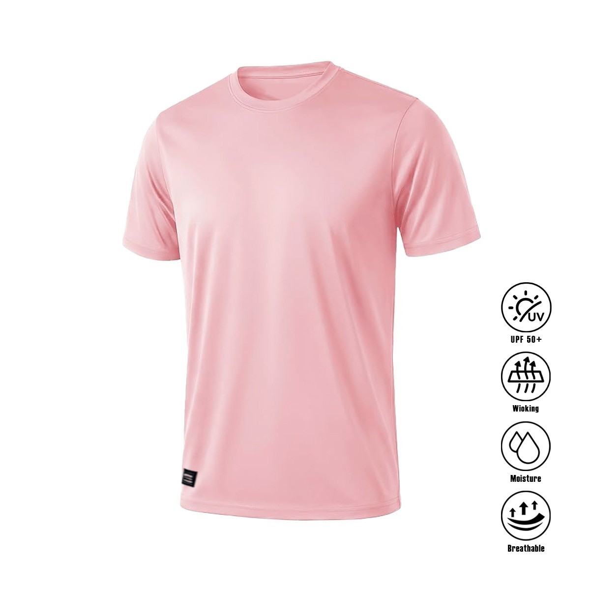 Quick Dry Athletic T-Shirt UPF50+ Moisture Wicking Crew Neck Short Sleeve gallery
