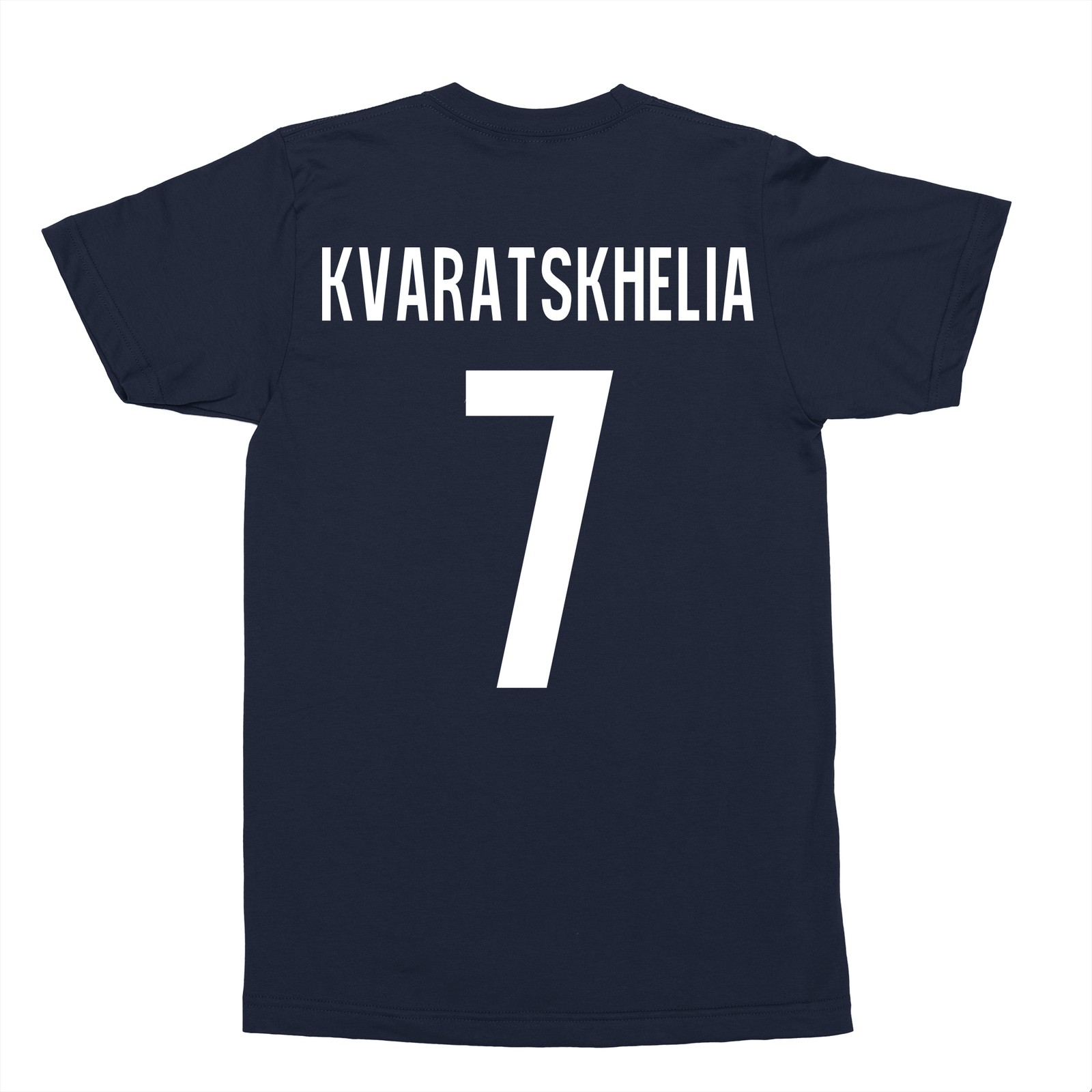 Kvaratskhelia 7 Jersey Style Apparel – Soccer Tribute Unisex T-Shirt gallery