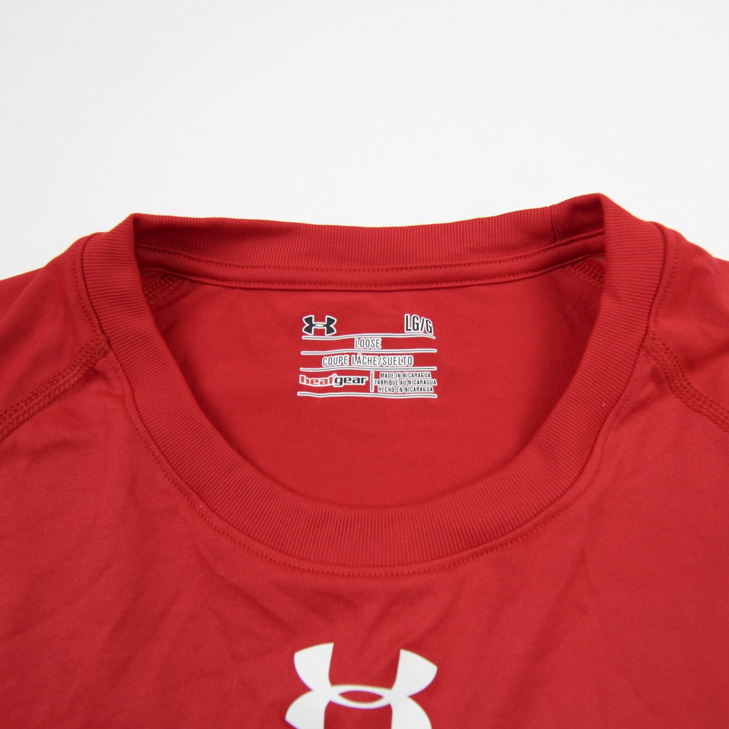 Under Armour HeatGear Short Sleeve Shirt Men's Red Used L gallery
