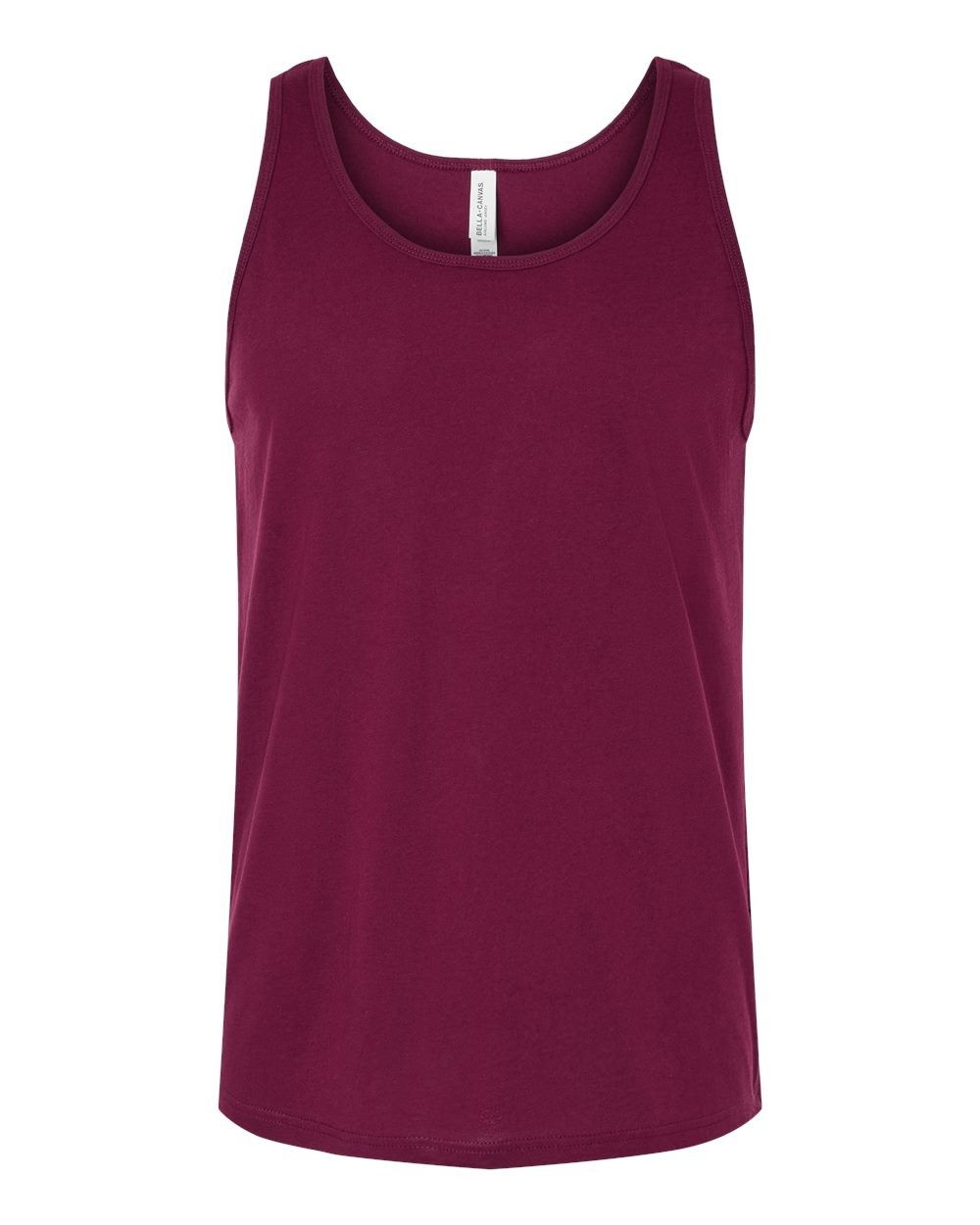 🔥 BELLA + CANVAS Jersey Tank Top Shirt Ring-spun Cotton 3480 Maroon 2XL gallery