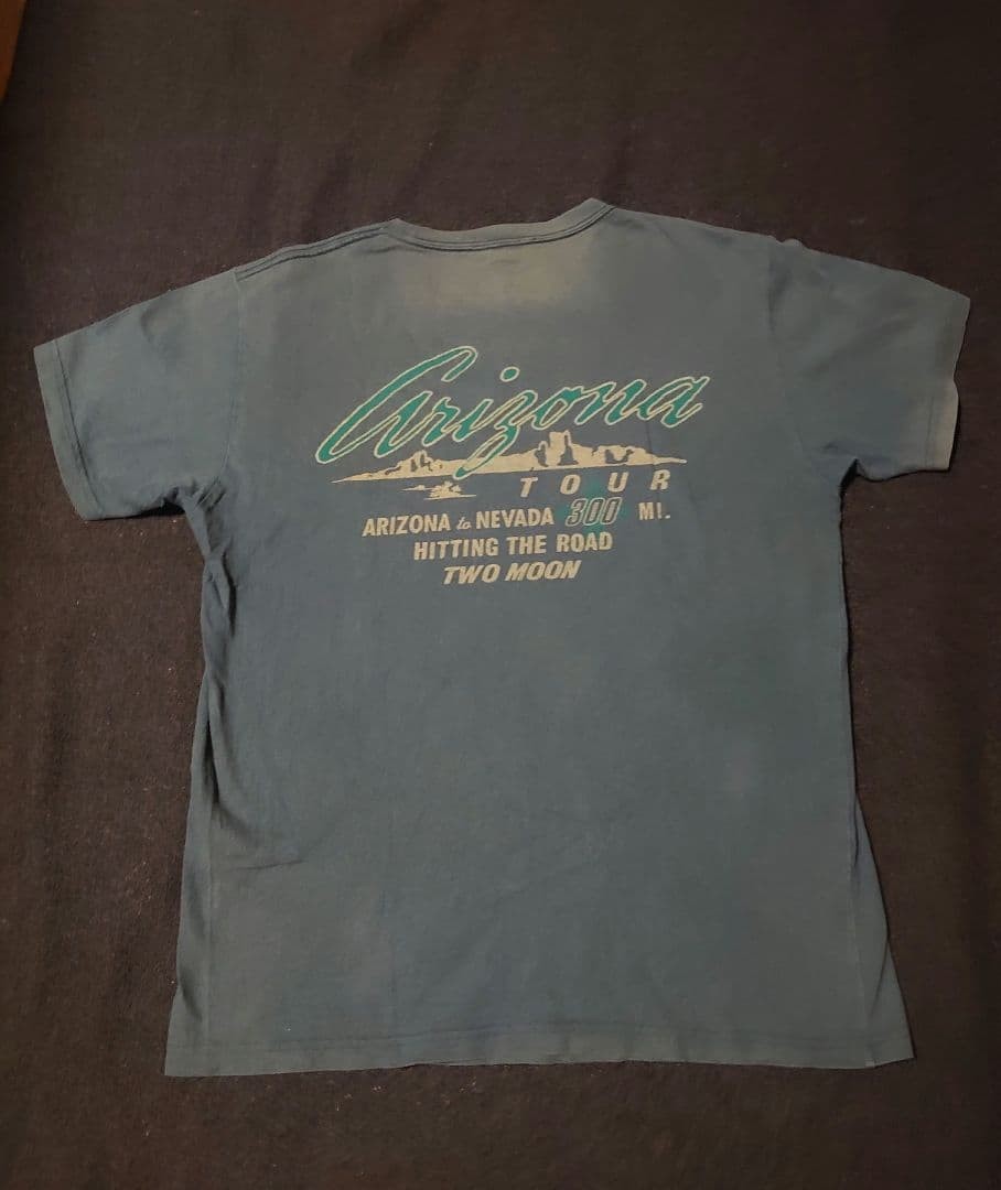 TwoMoon T-Shirt Blue M - Slightly Faded Neckline gallery