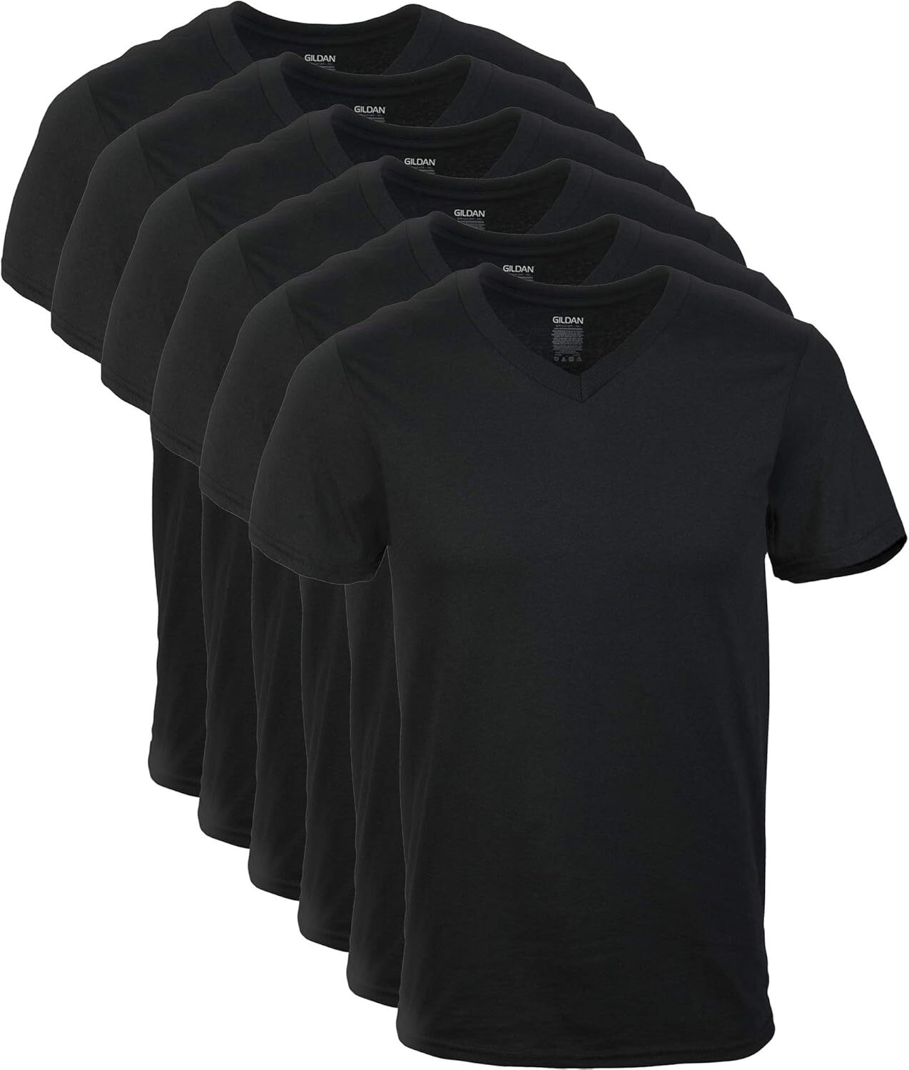 Men's V-Neck T-Shirts 3-Pack Soft Breathable Cotton Tag-Free Moisture Wicking gallery
