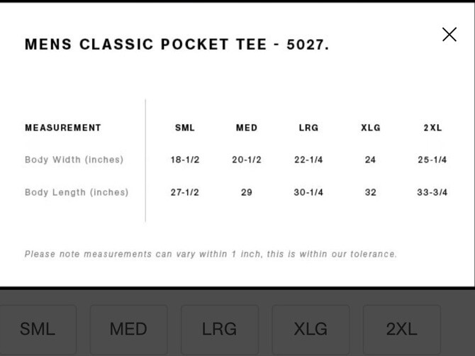 AS Colour Men’s 5027 6.5oz 100% Combed Cotton Classic Pocket Tee Blank White XL gallery