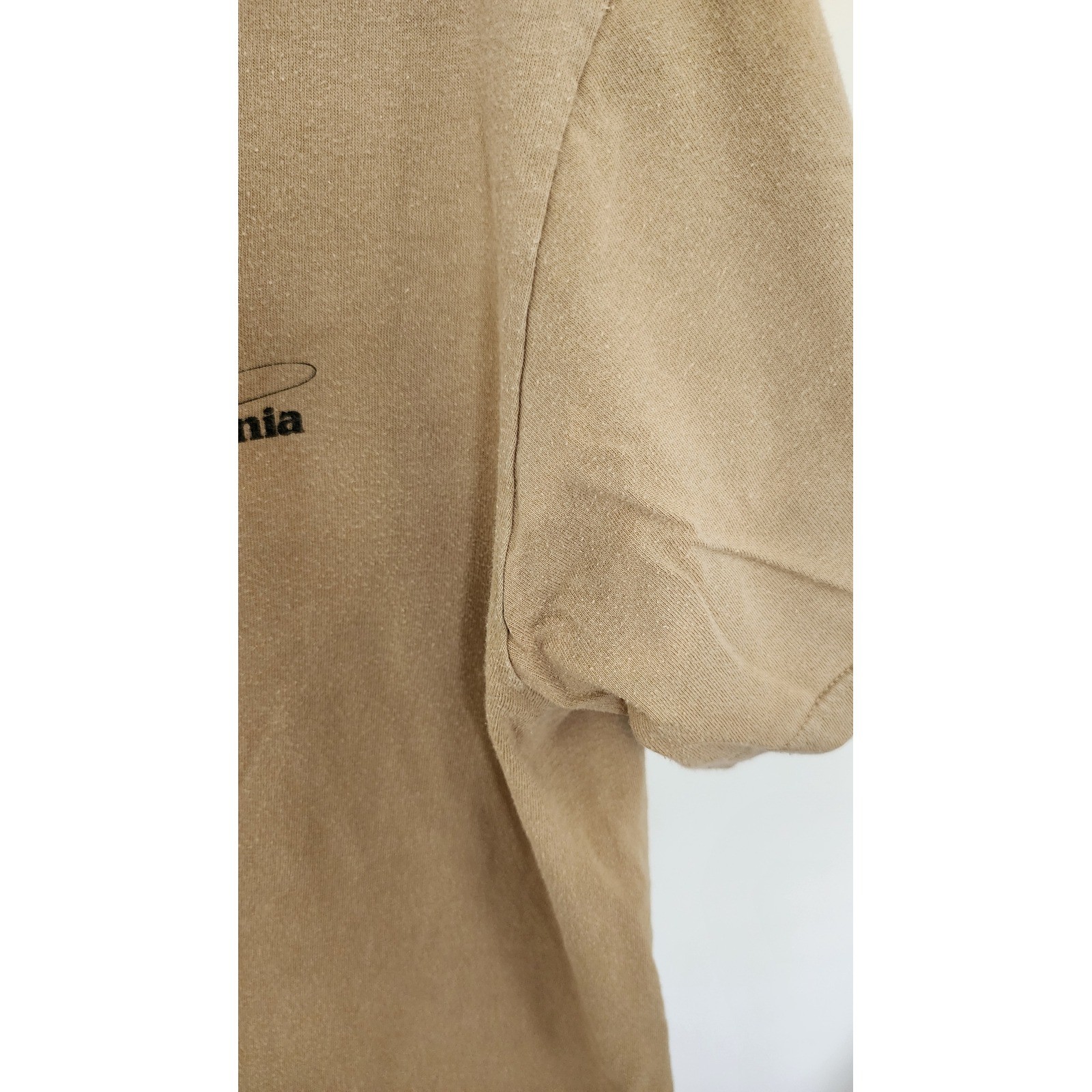 Patagonia Mens Tan Organic Cotton Fitz Roy Trout Graphic T-Shirt Size M 59590S13 gallery