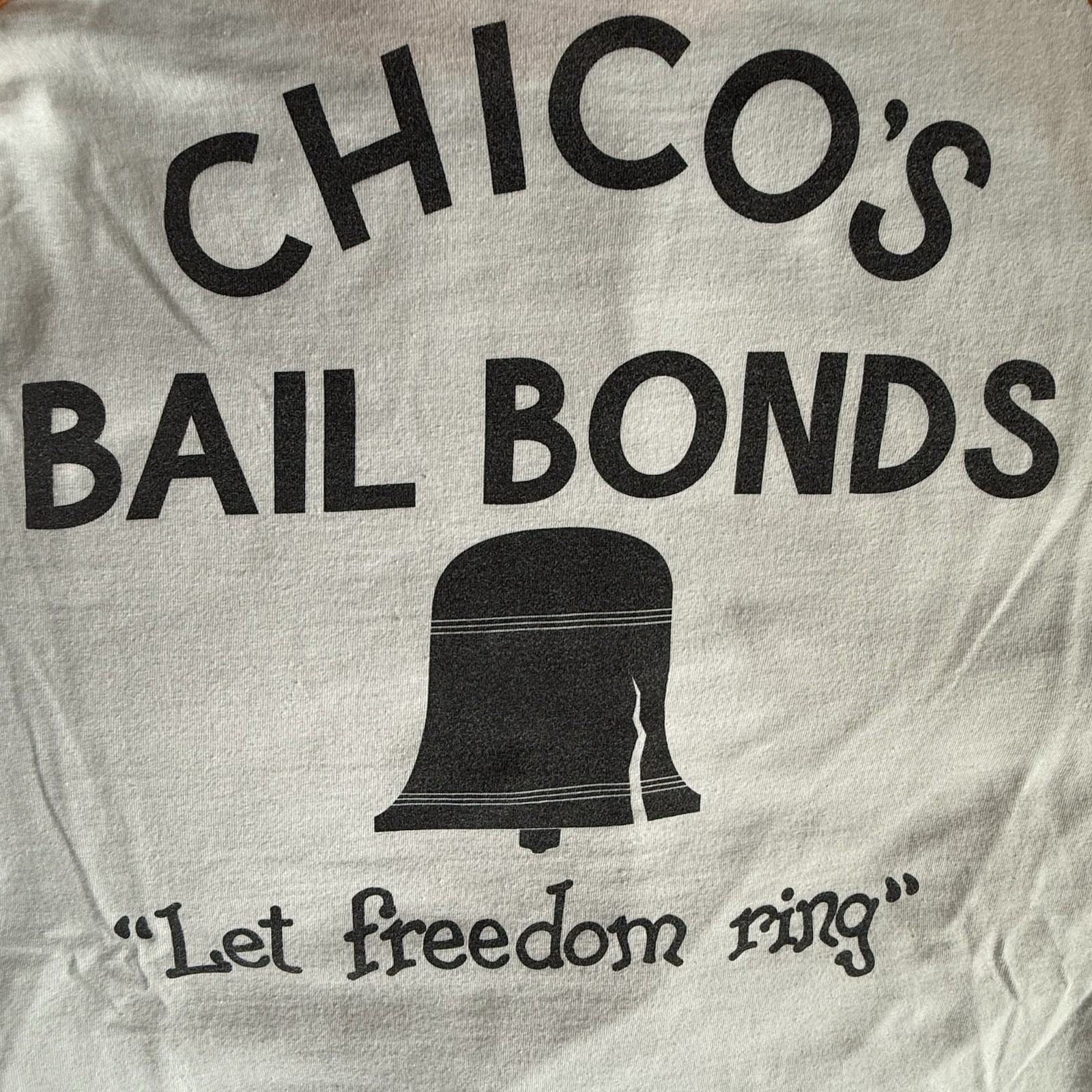 BAD NEWS BEARS Chico’s Bail Bonds Baseball Movie Raglan Shirt. LARGE Preowned NV gallery