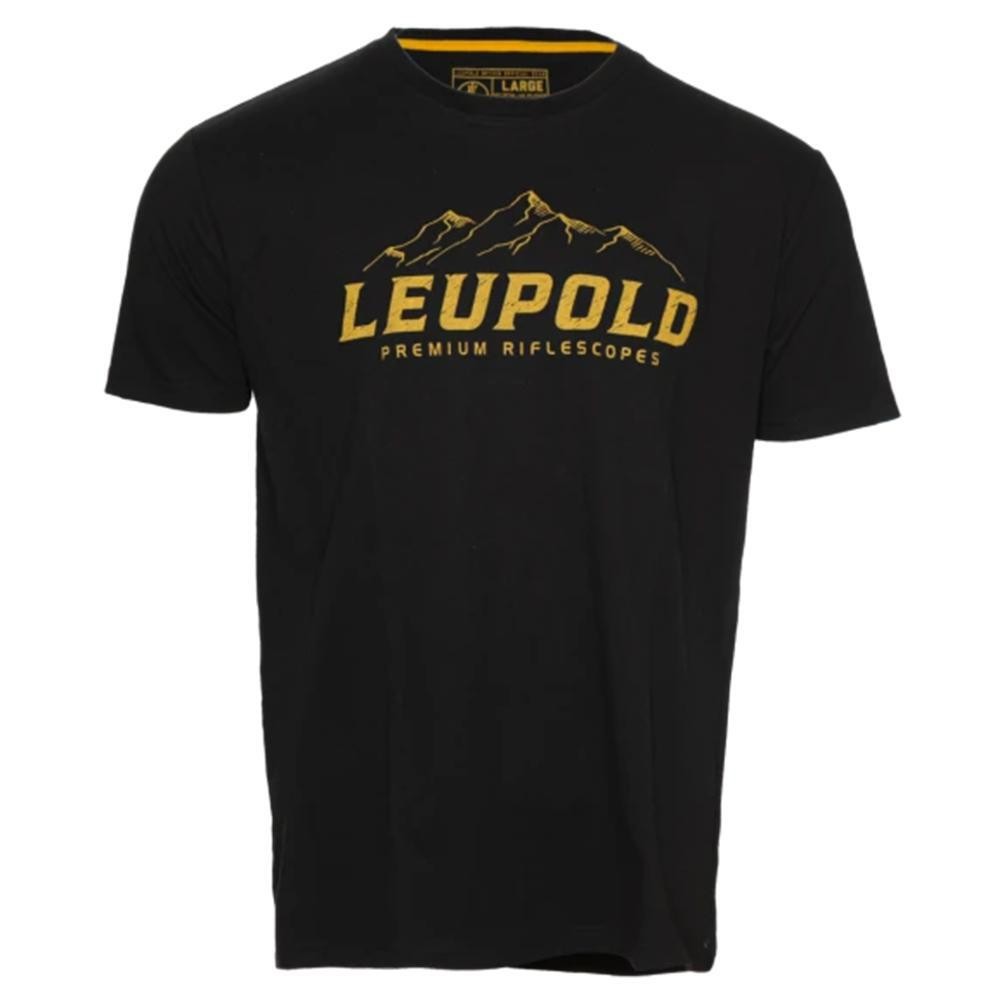 Leupold Mtn Tee Black XL Soft Cotton Outdoor Lifestyle Shirt