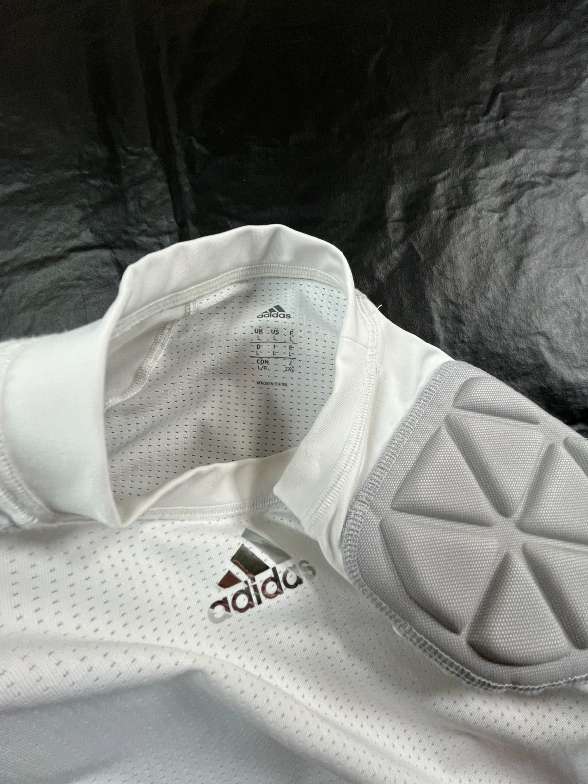 Adidas Adult Force Integrated Football Shirt Mens L White Padded Aero Ready gallery