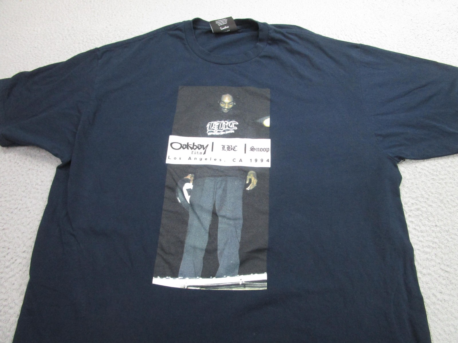 Oakbay LBC Snoop Shirt Mens 2XL Black Los Angeles 1994 Hip Hop Rap Graphic USA gallery