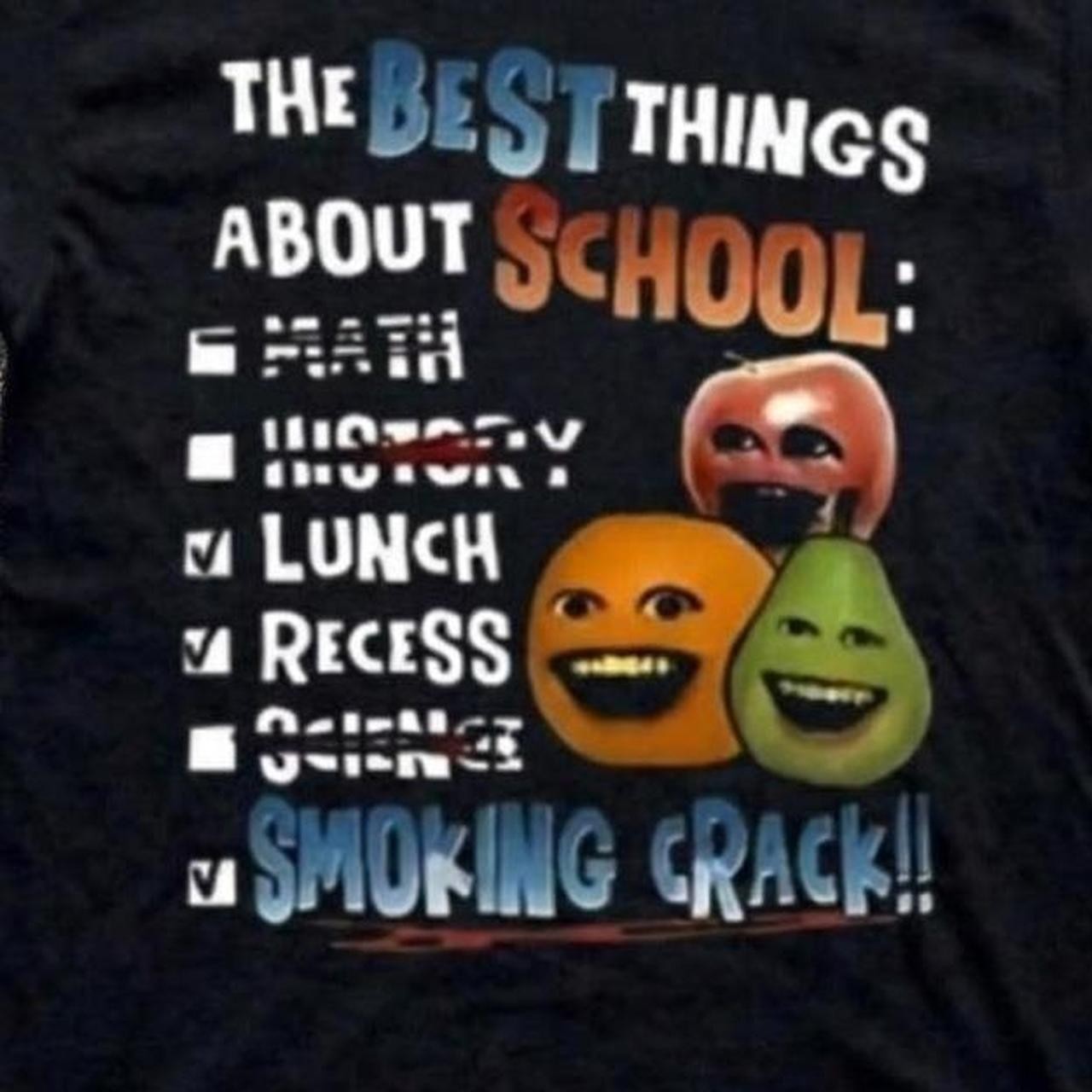 The best things abouts school tshirt, vintage funny tshirt gallery