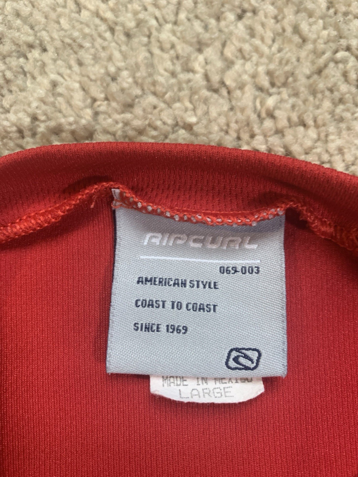 Vintage Rip curl Shirt Surfing Nylon Spandex Stretch Y2K Mens Large gallery