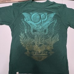 Ocean Pacific t-shirt medium Op 72 cali graphic print green short sleeve