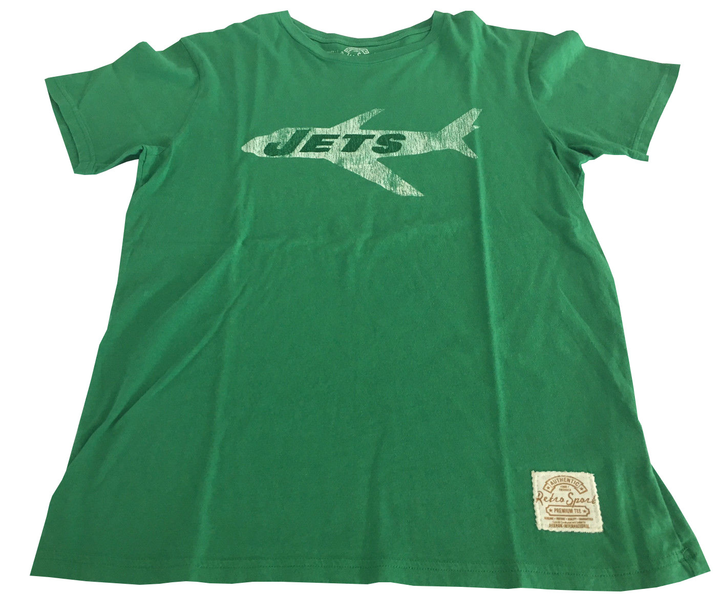 Retro Sport T-Shirt Men Half Sleeve Green 100% Cotton Made in USA Size M gallery