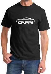 Mercury Capri RS Classic Car Design Tshirt NEW