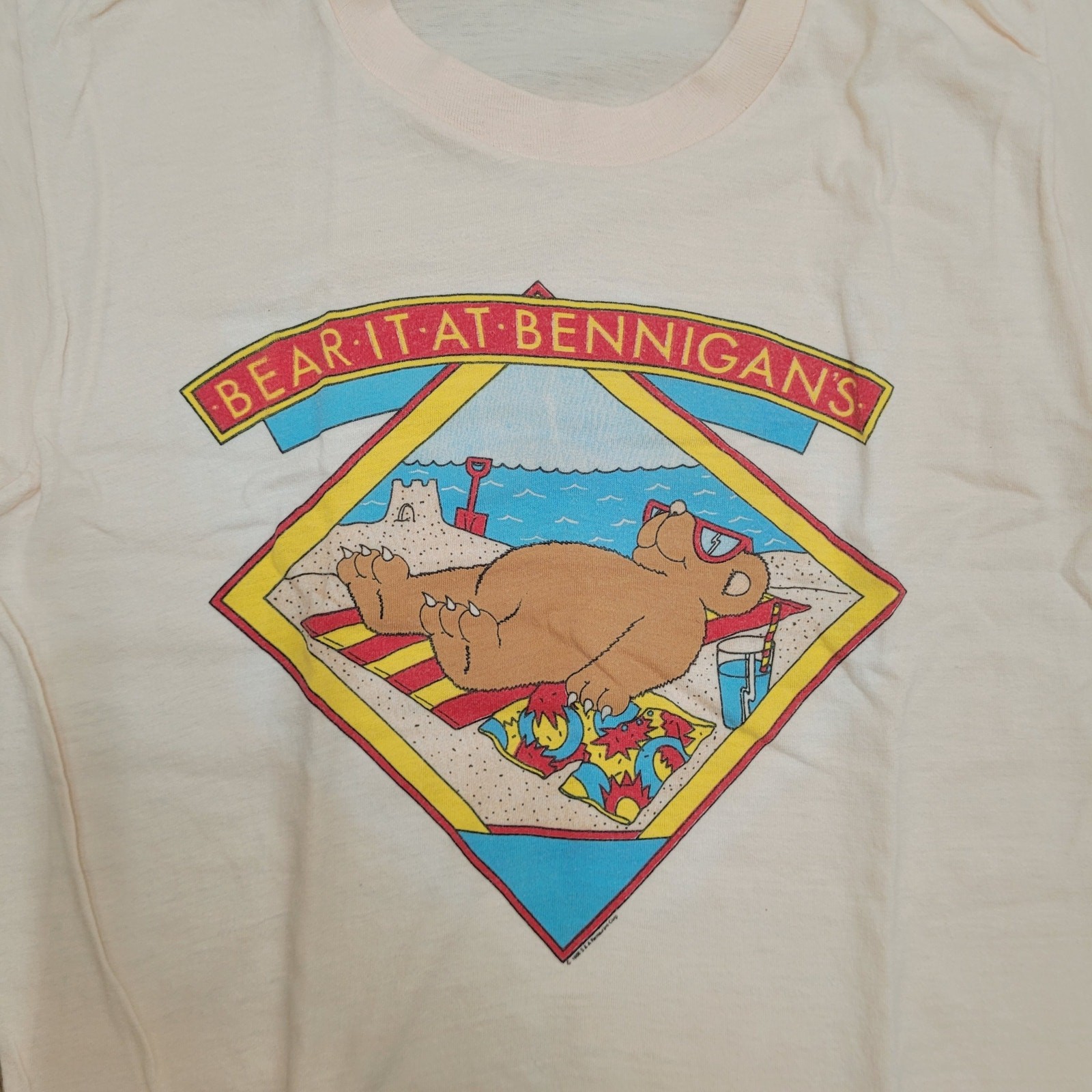 VTG 80s 50/50 PAPER THIN Single Stitch T-Shirt Mens XS / Womens S USA Made gallery