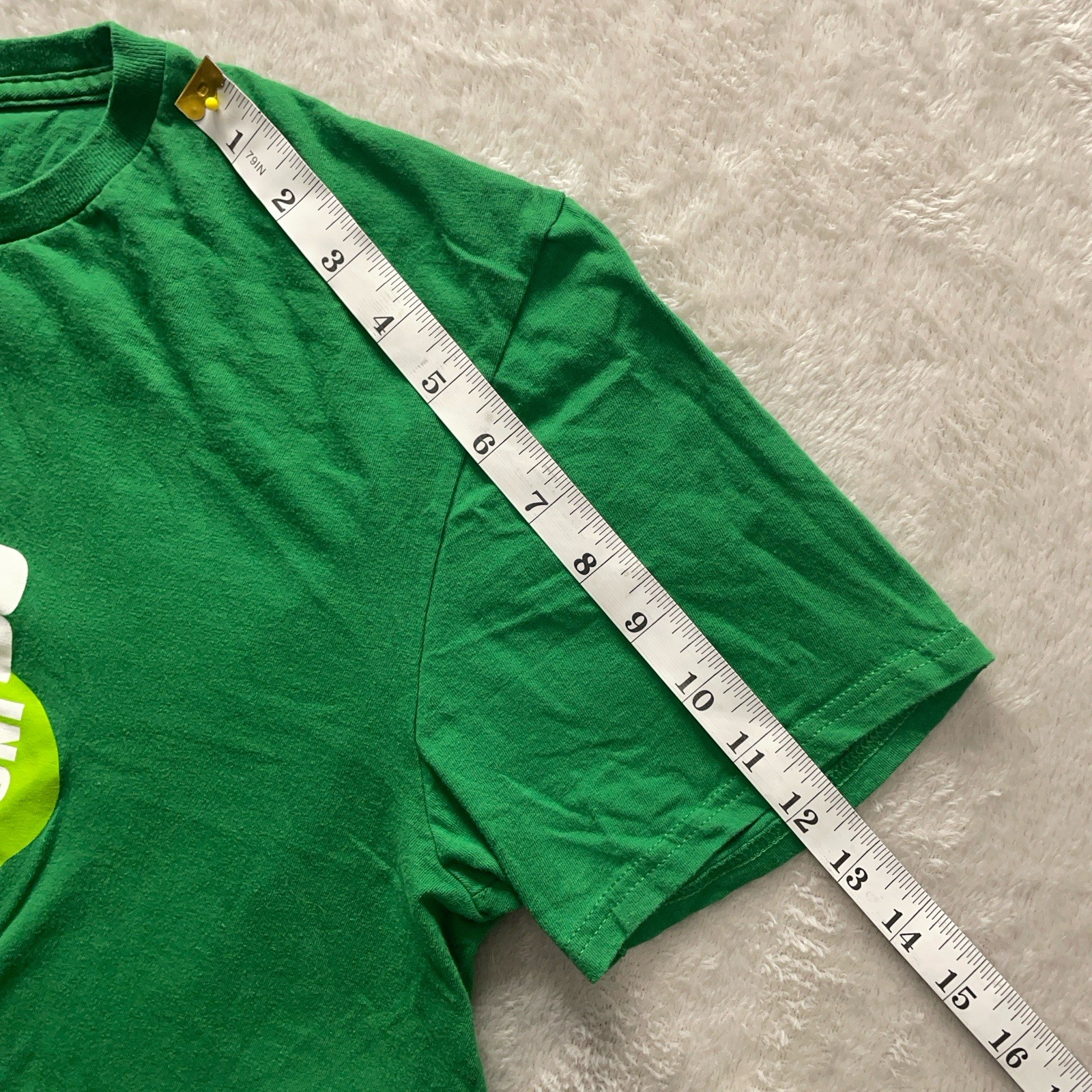 The Office NBC Dunder Mifflin Paper Company Green Logo Lucky T-Shirt Men's L gallery