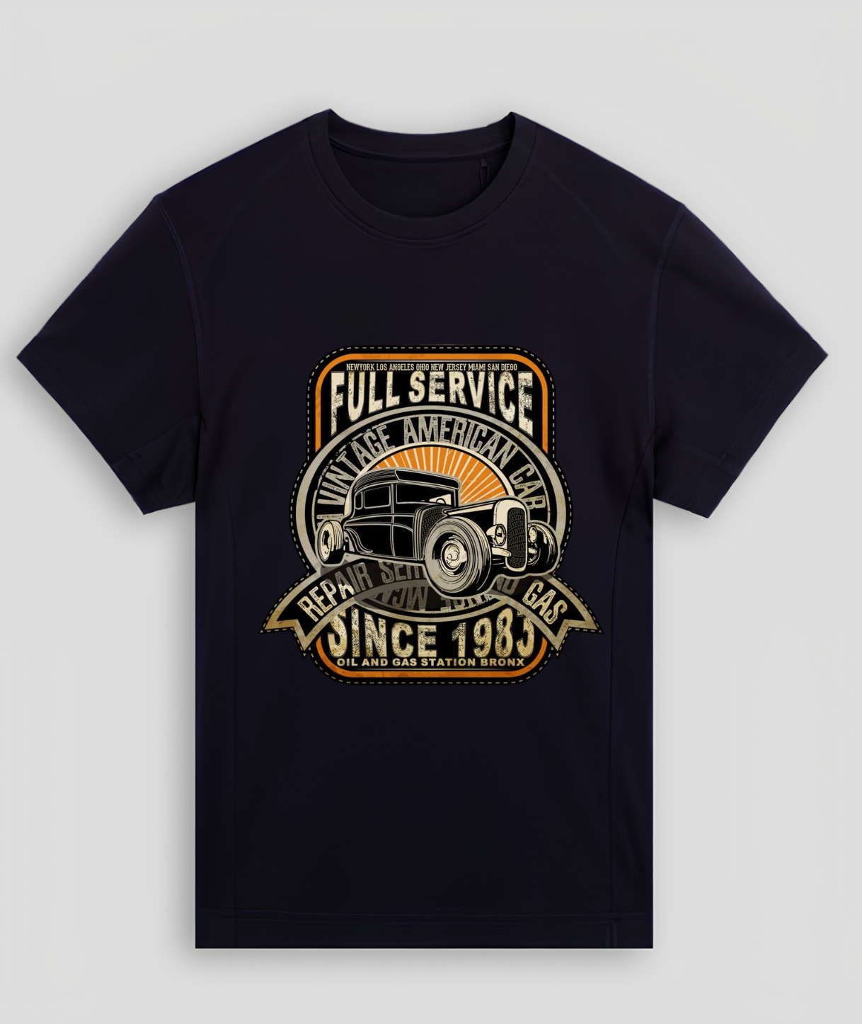 Classic Car Garage Graphic T-Shirt Retro Automotive Enthusiast Tee gallery