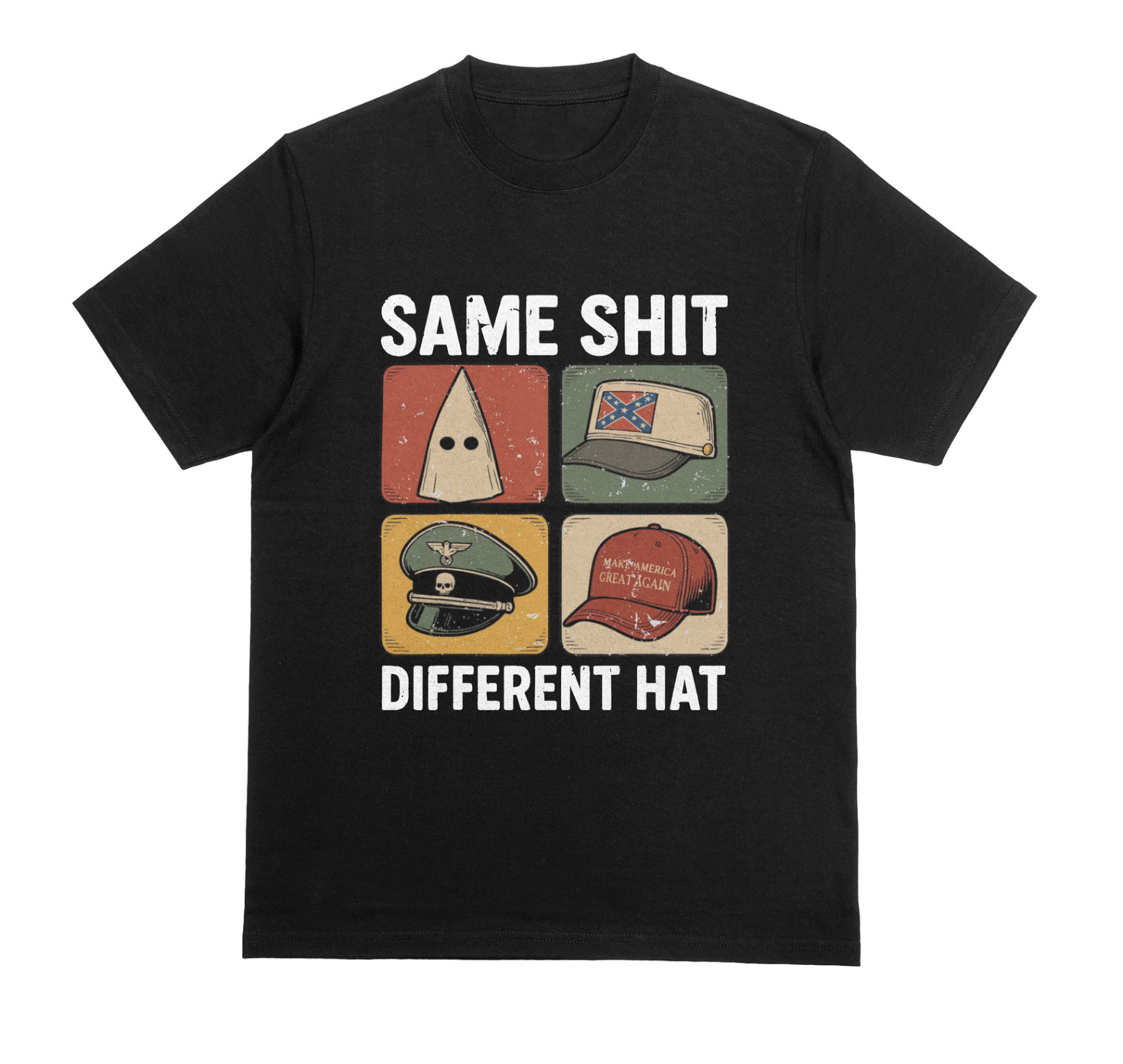 SAME SH*T DIFFERENT HAT T-Shirt | Left Wing Political Top | Antifa Protest Tee gallery