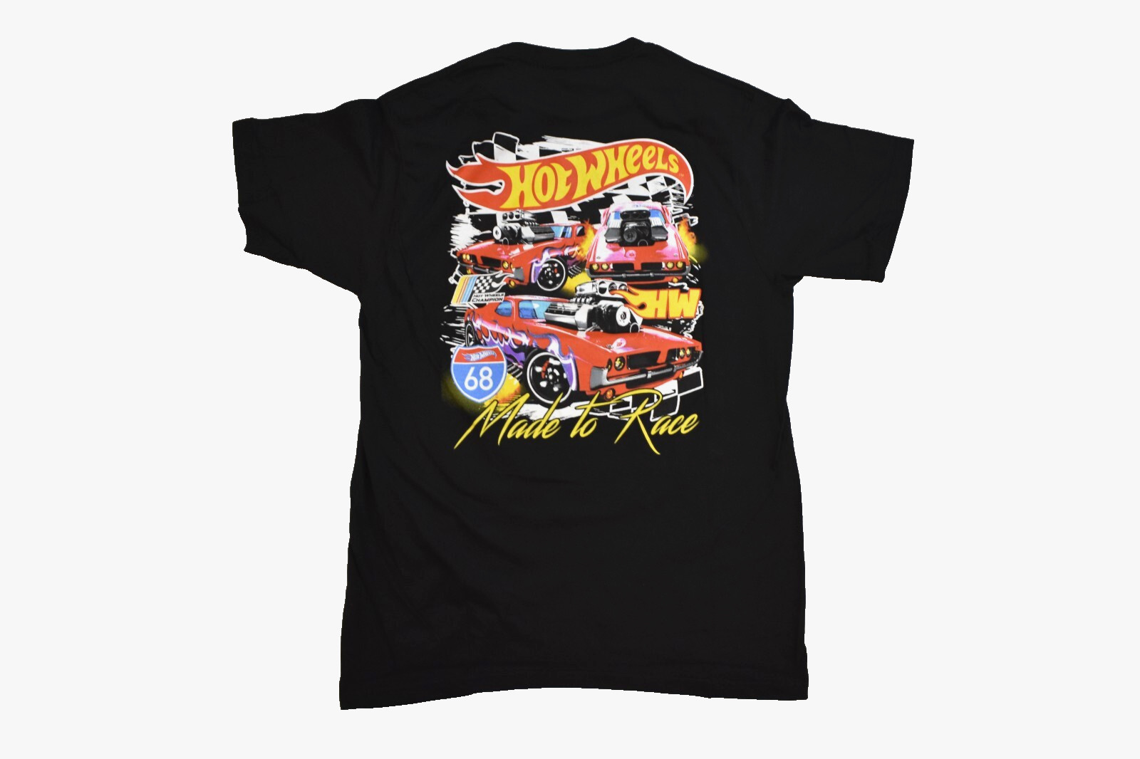 Hot Wheels Mens Made To Race Hot Wheels 68 Black Shirt New S-2XL gallery