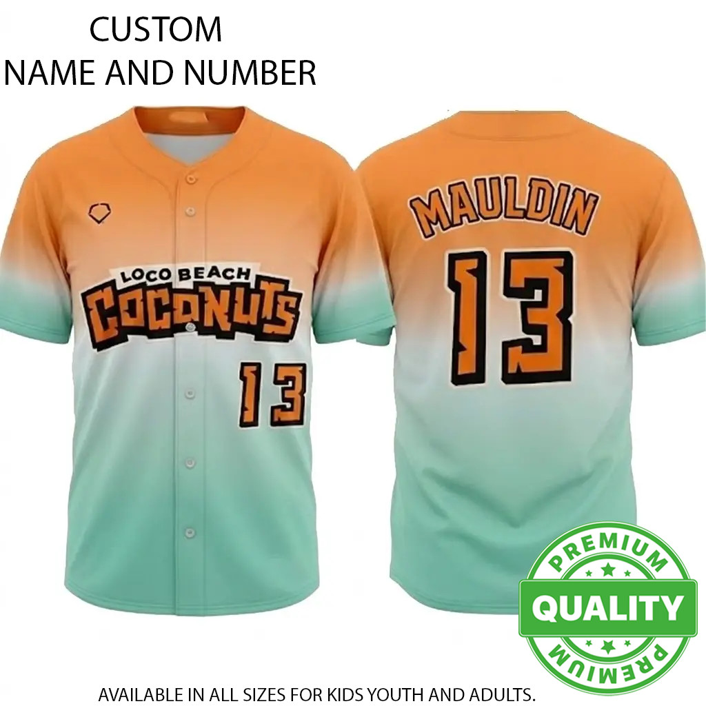 2026 Loco Beach Coconuts #13 Special Baseball Jersey 3D AOP Custom 1V1196 gallery