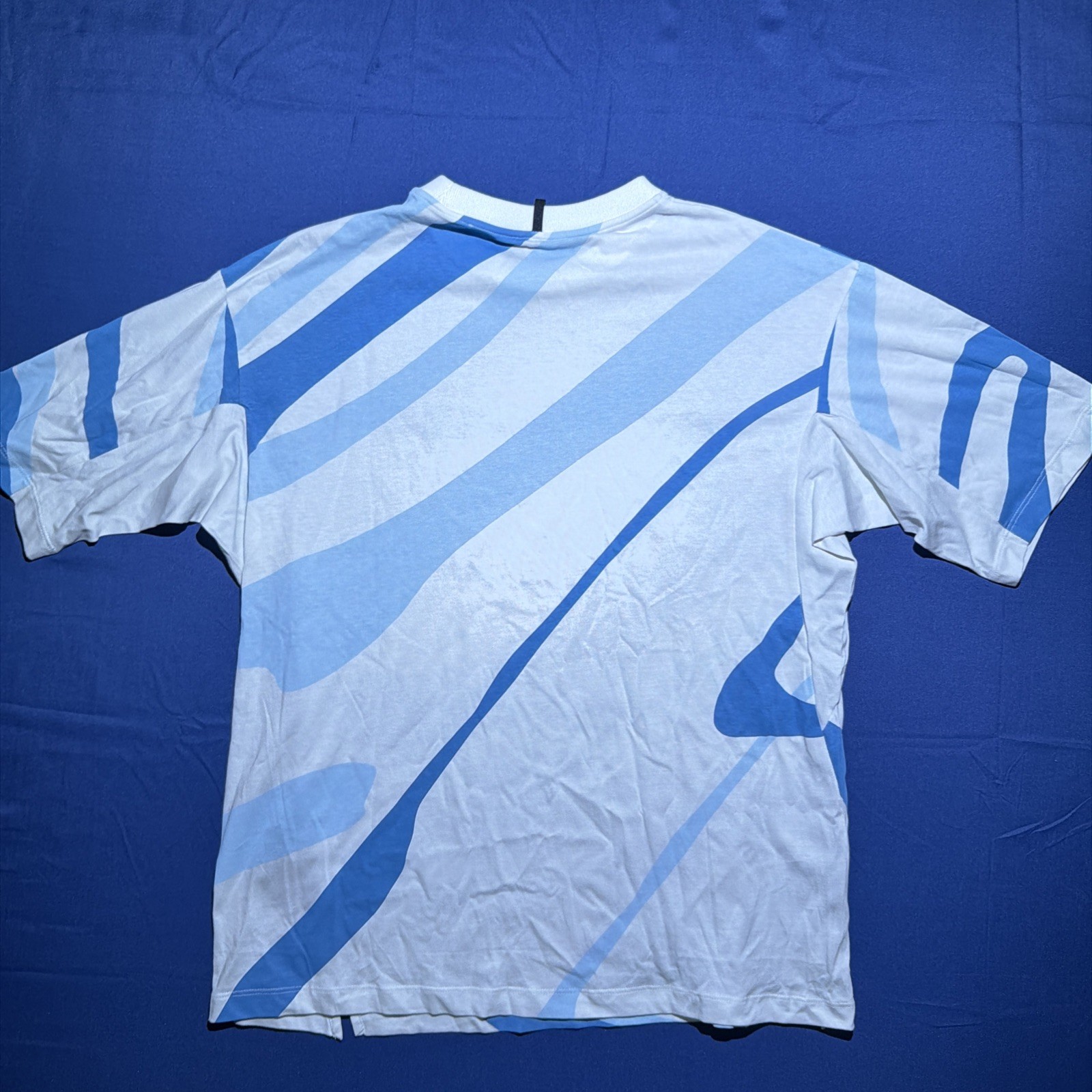 Oakley Team USA T Shirt Men Blue White Made in Italy Polyamide Size Small gallery