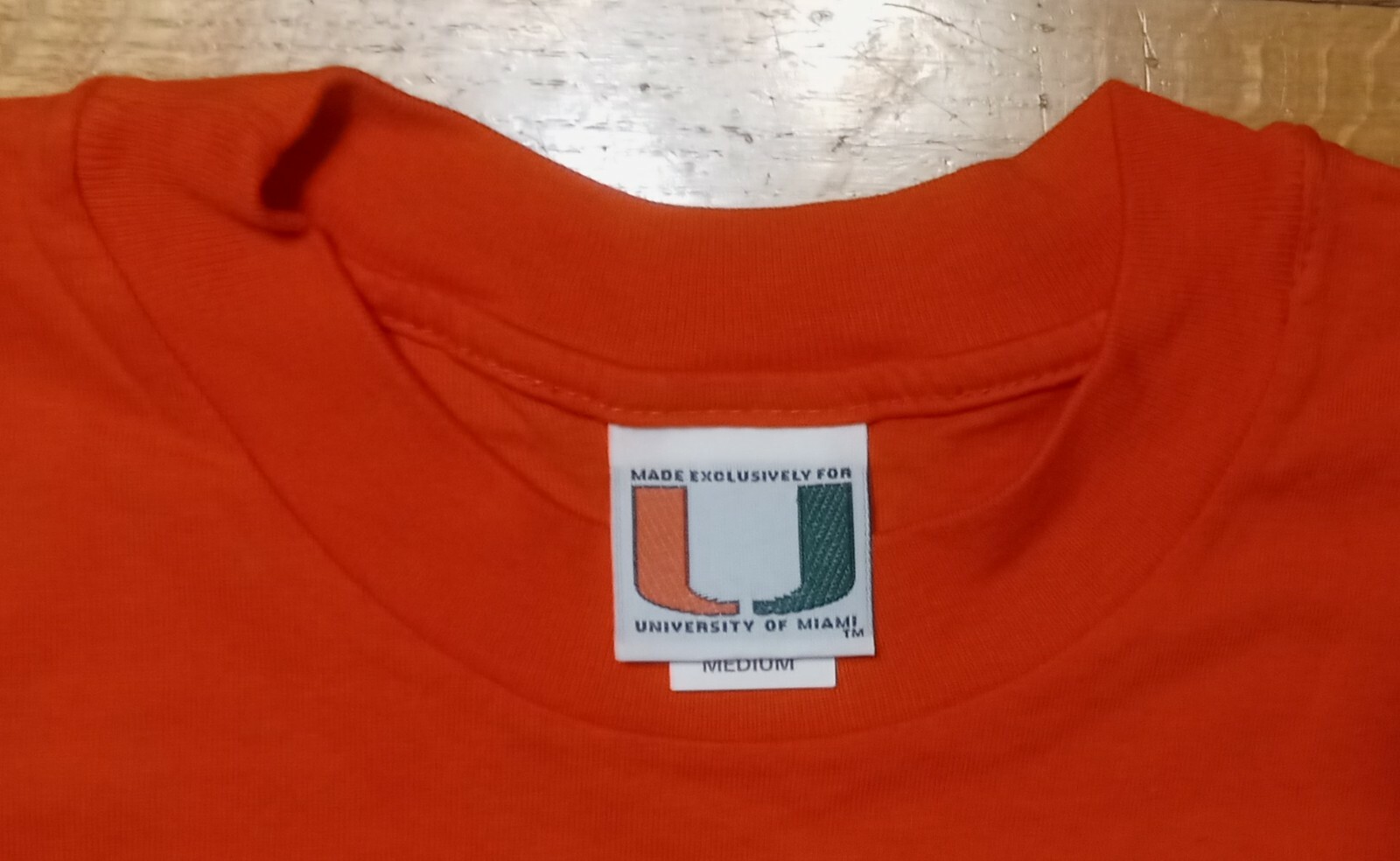 Vintage Miami Hurricanes Football t shirt NEW deadstock official Merchandise gallery