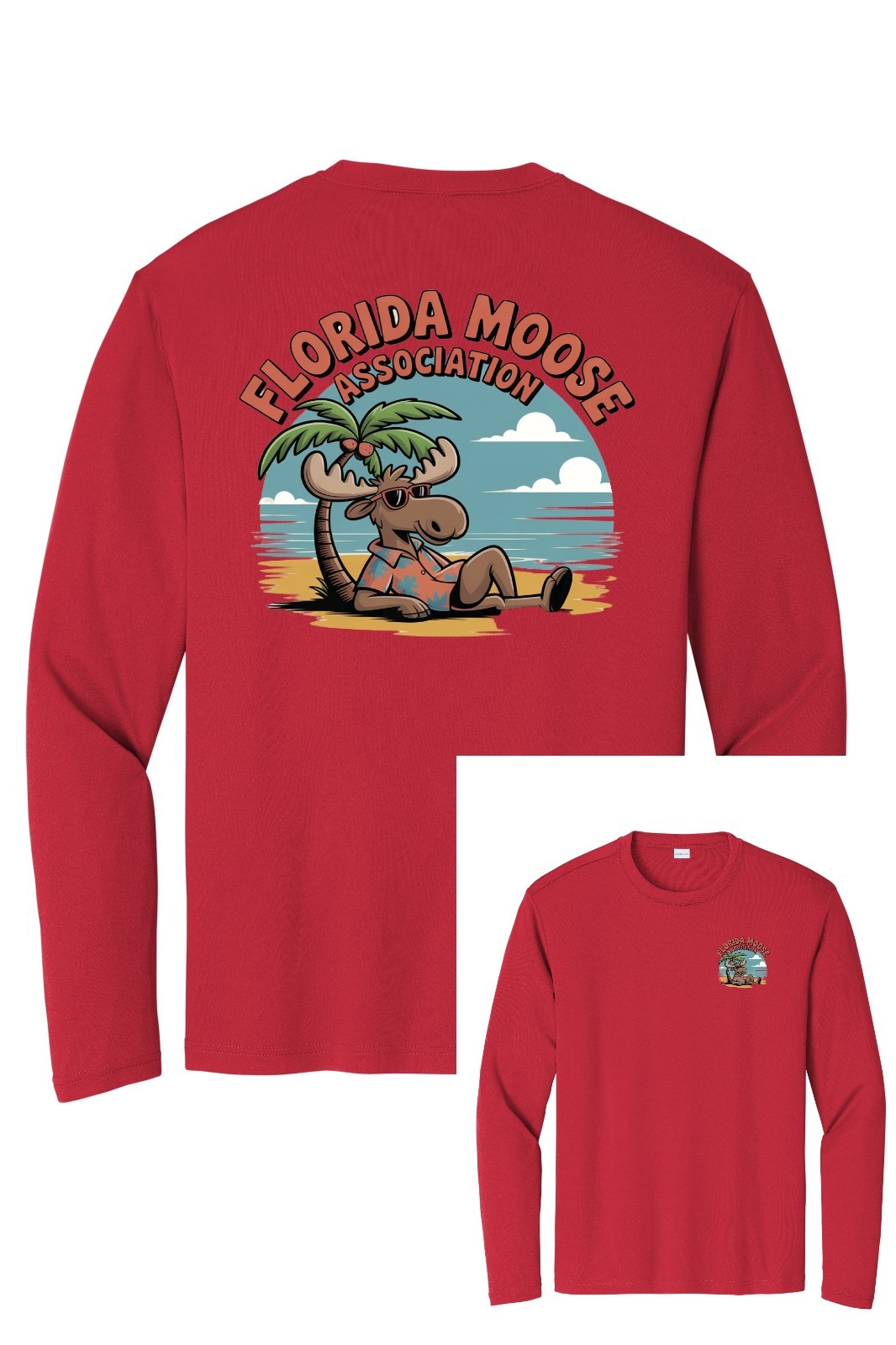 Florida Moose Association Sport Tek dry fit long sleeve t shirt unisex ST350LS gallery